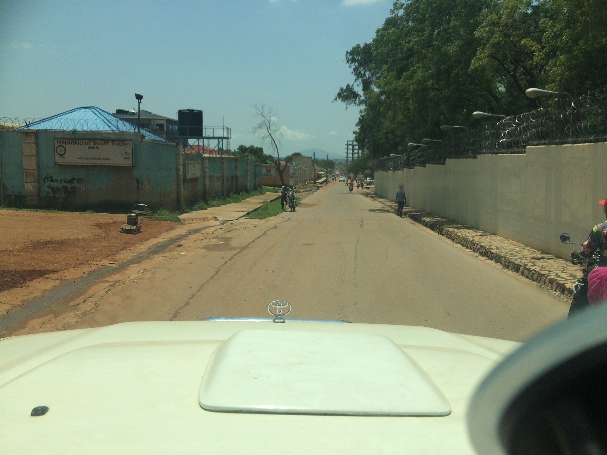 Street view near US Residence, Juba