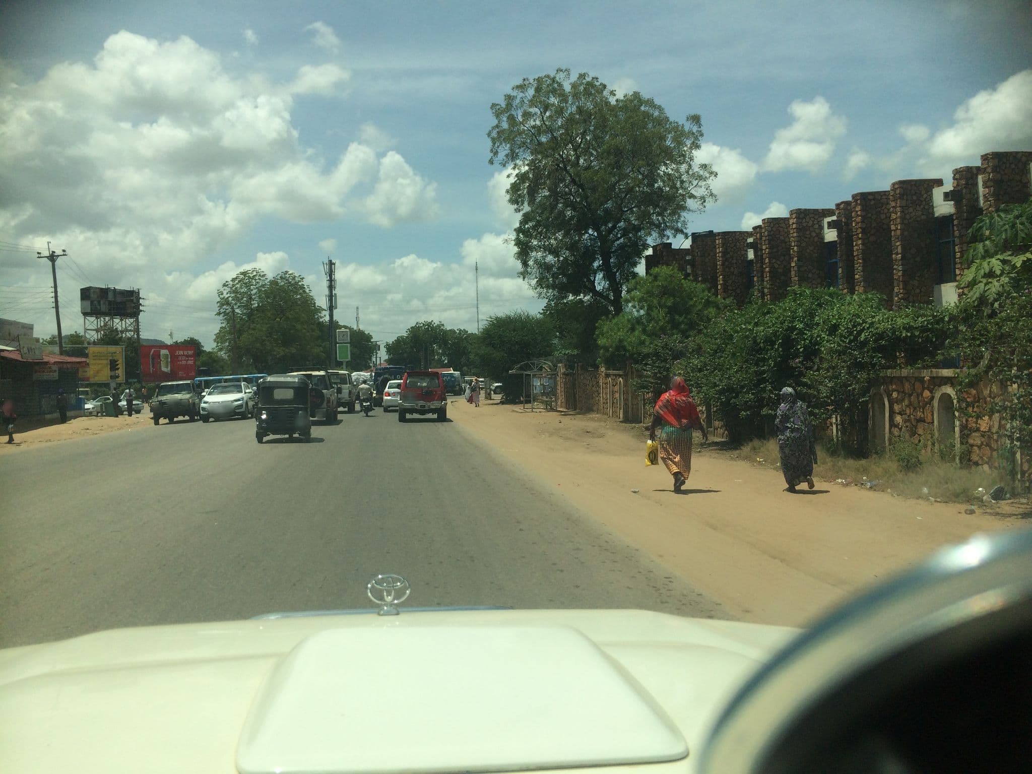 Street view near Emma video studio, Juba