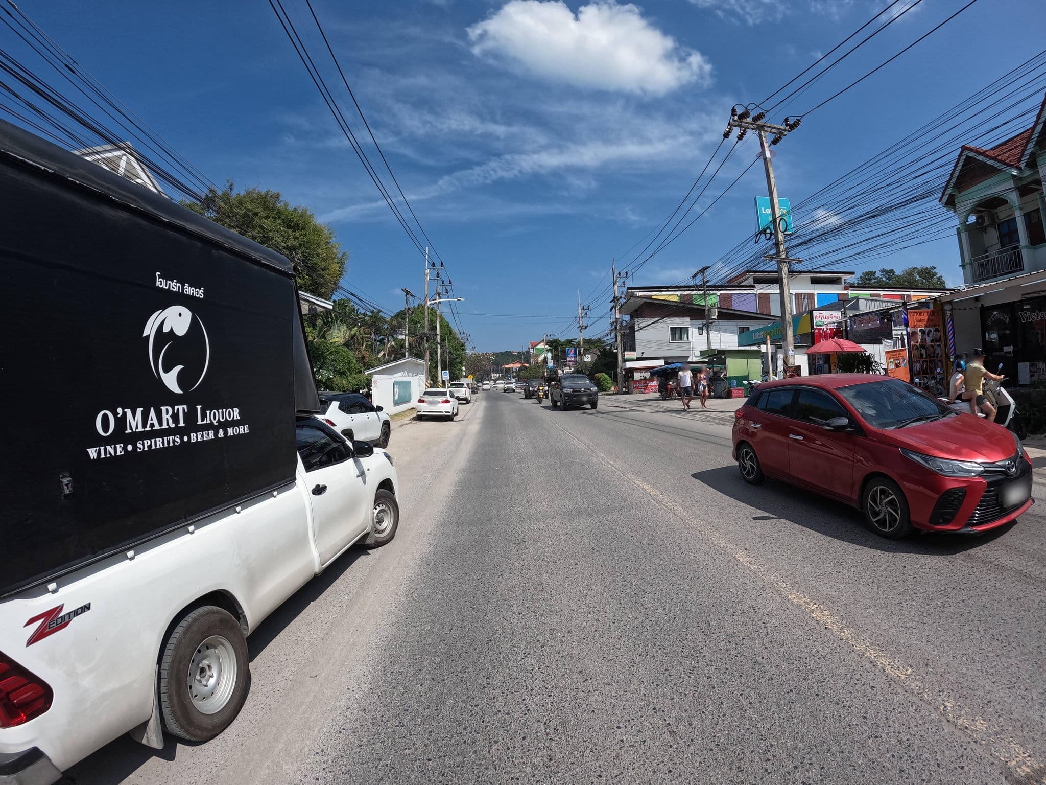 Street view near Tembo Beach Club & Resort, Ko Samui