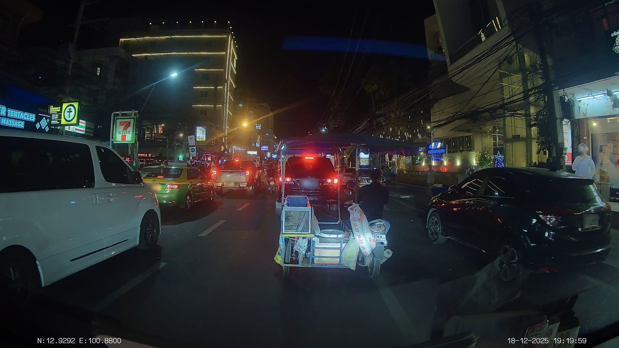 Street view near The Nags Head, Pattaya
