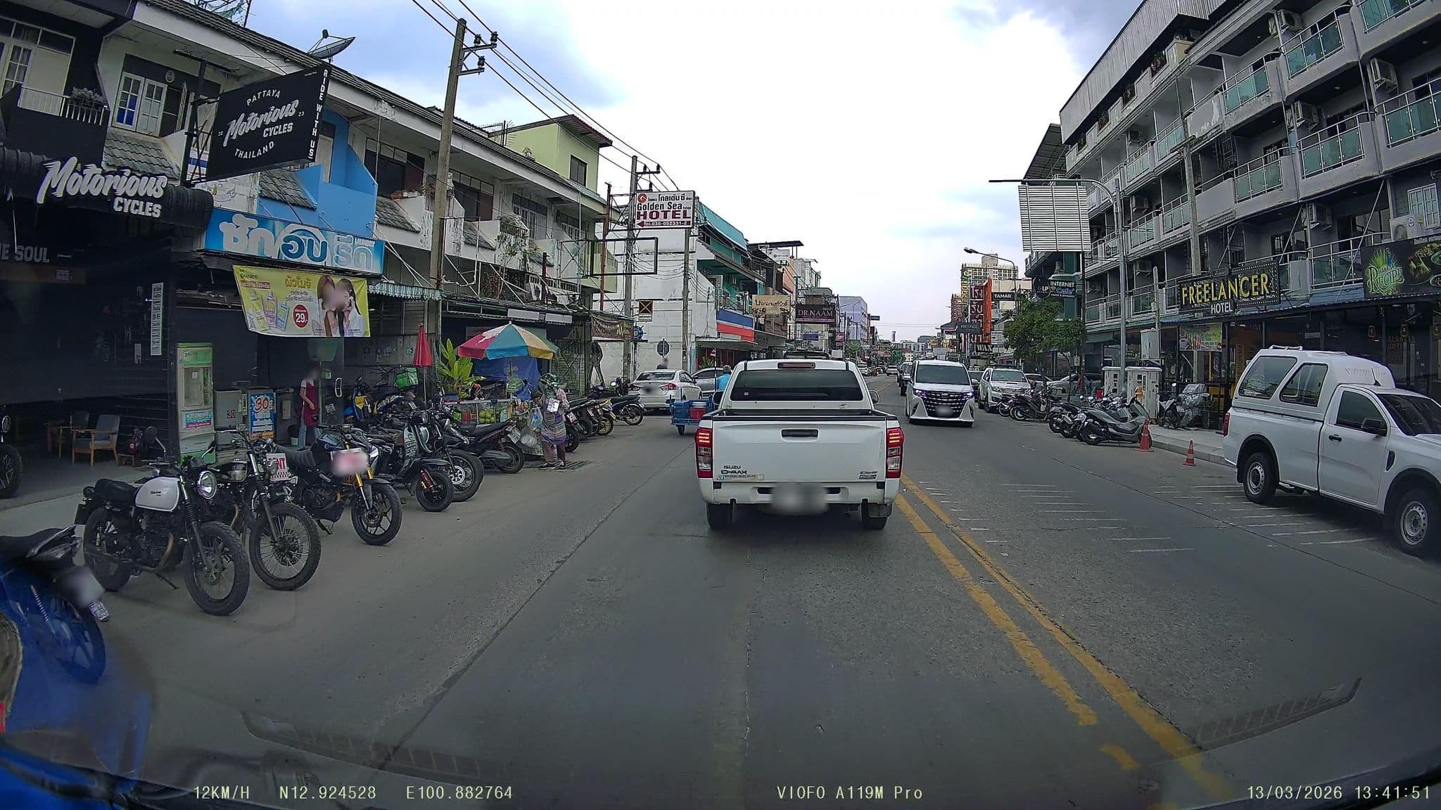 Street view near Baan Yo, Pattaya