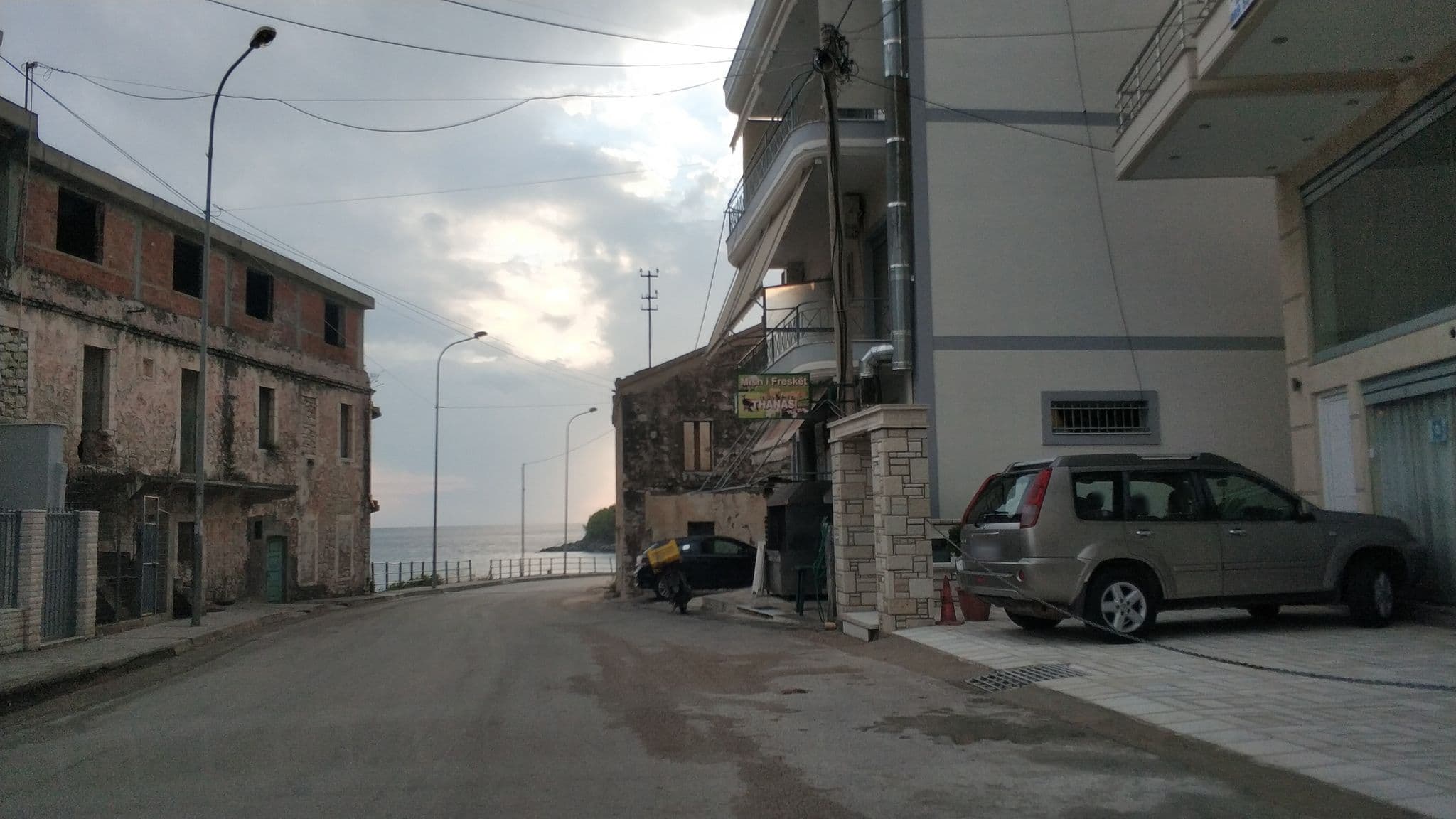 Street view near Vila Kosteli, Himarë — © freddouhelk (CC BY-SA · Mapillary)