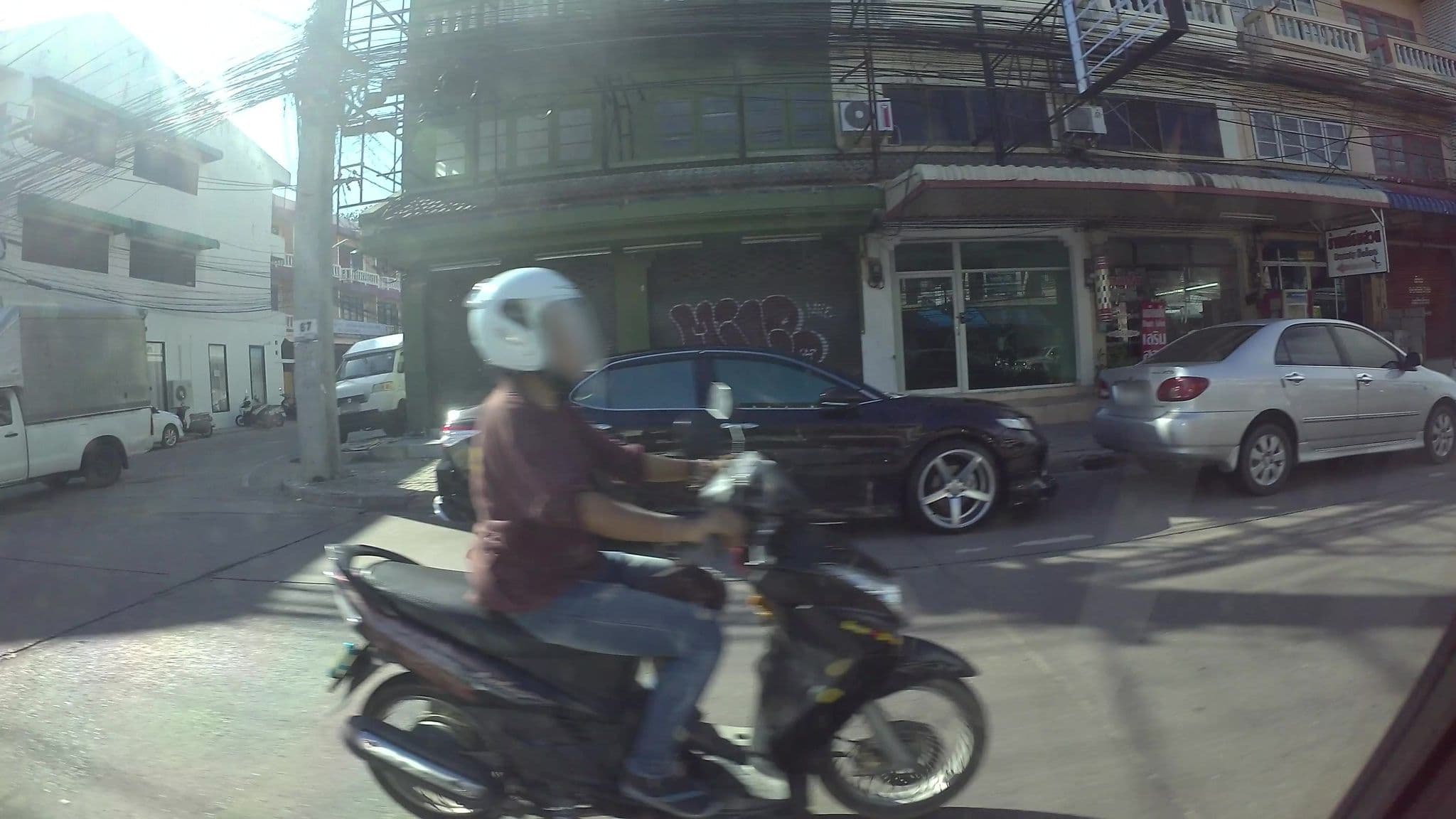 Street view near Night Blue, Pattaya