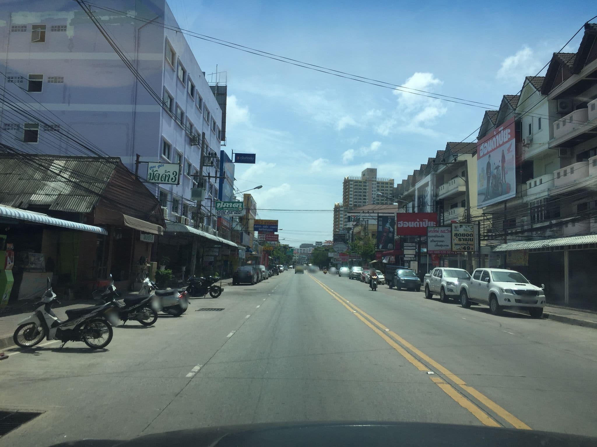 Street view near The S Residence, Pattaya