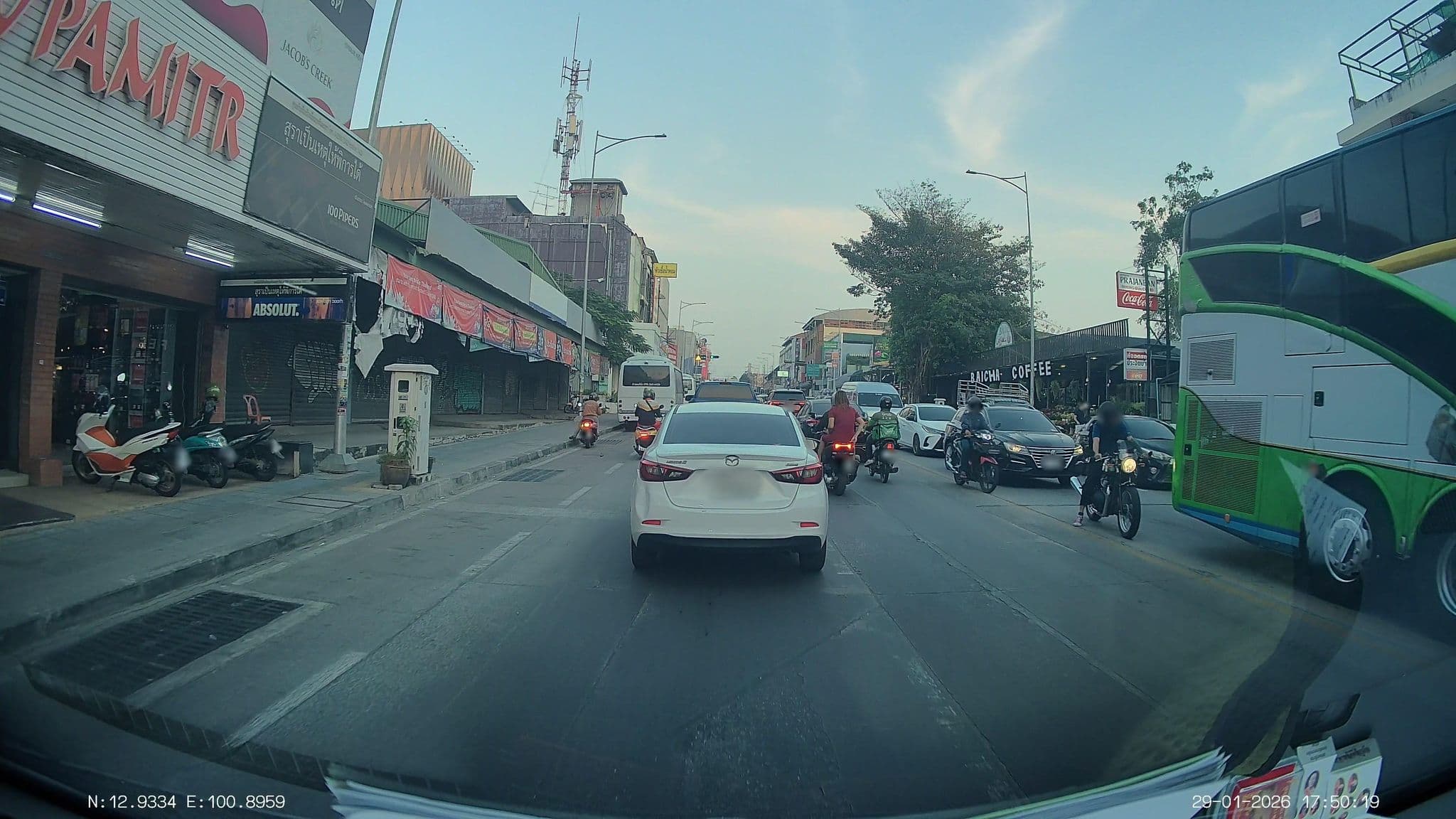 Street view near SC Place, Pattaya