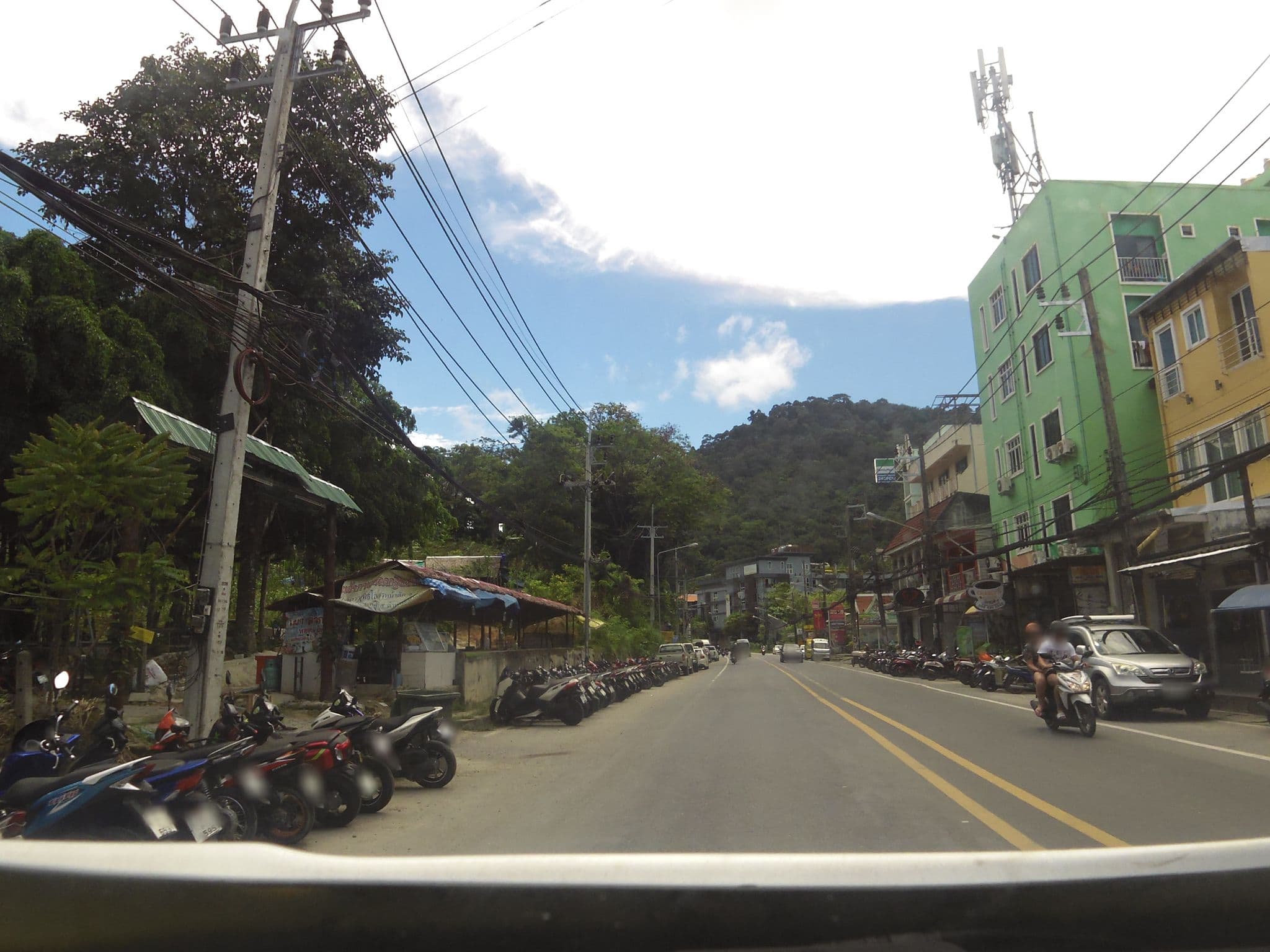Street view near Villa Rose Guesthouse, Patong