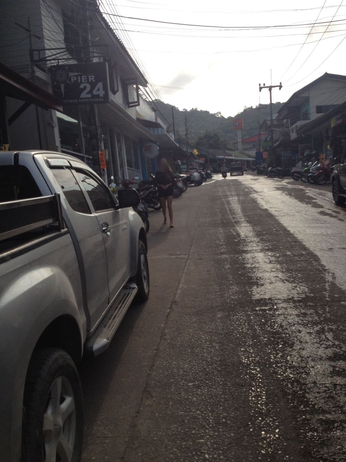 Street view near Pier 24 Guesthouse and Hostel, Koh Tao