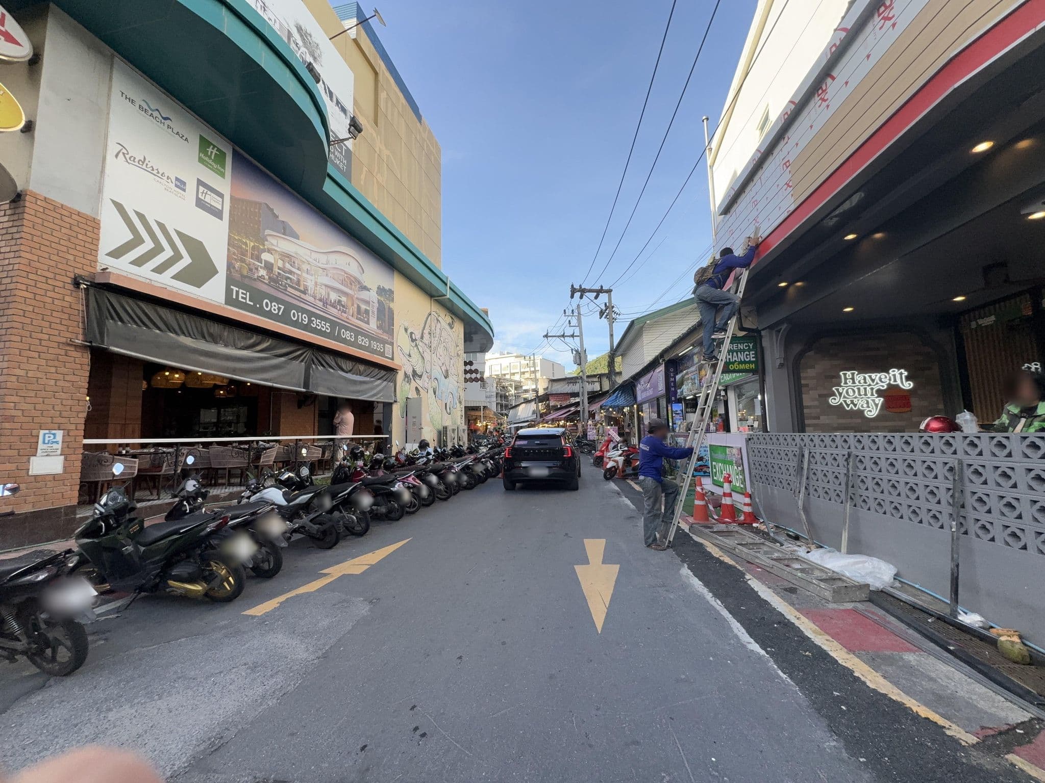 Street view near The Blue Pearl, Ban Kata