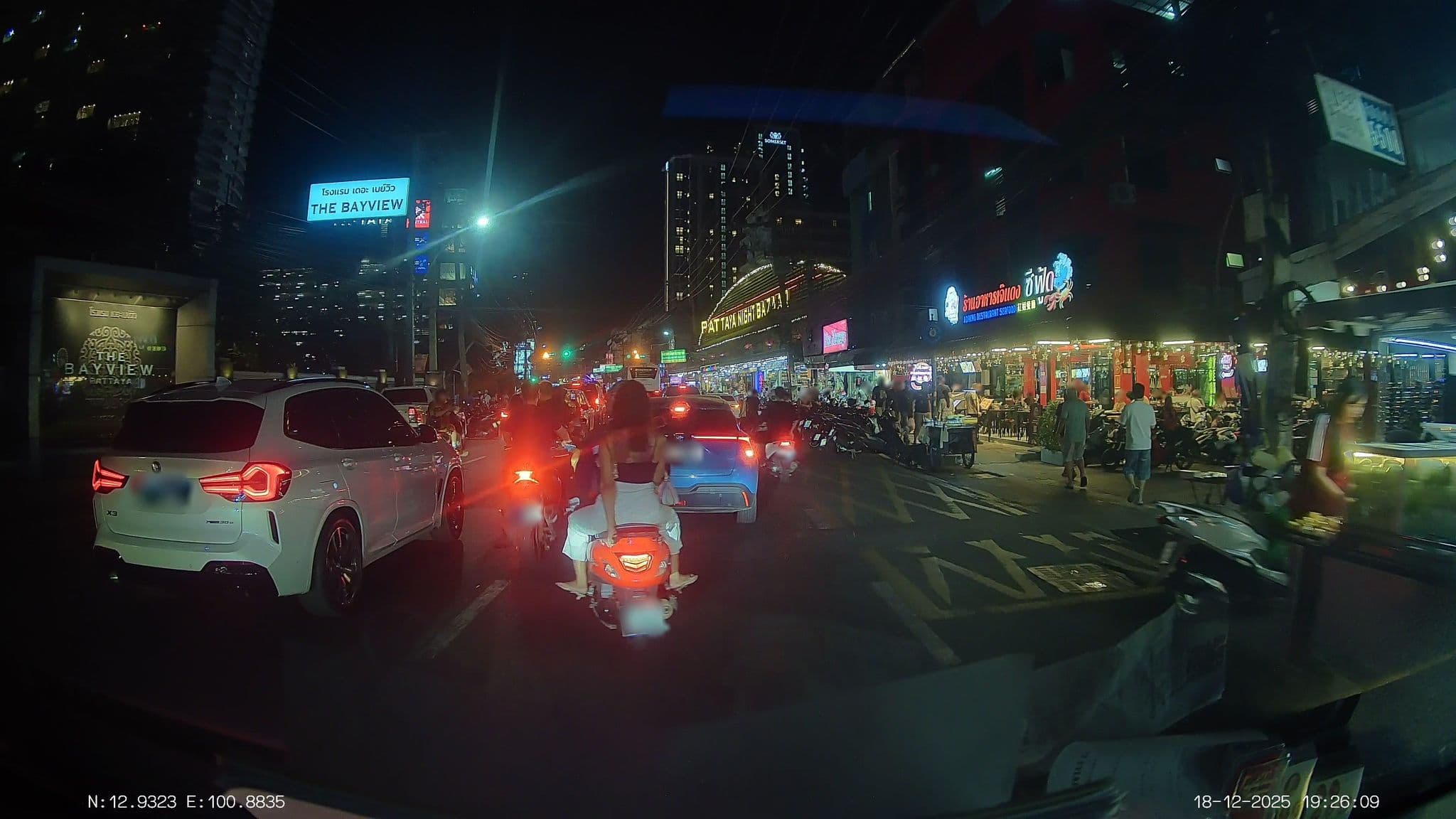 Street view near Nuan Guesthouse, Pattaya — © ThailandCambodia (CC BY-SA · Mapillary)