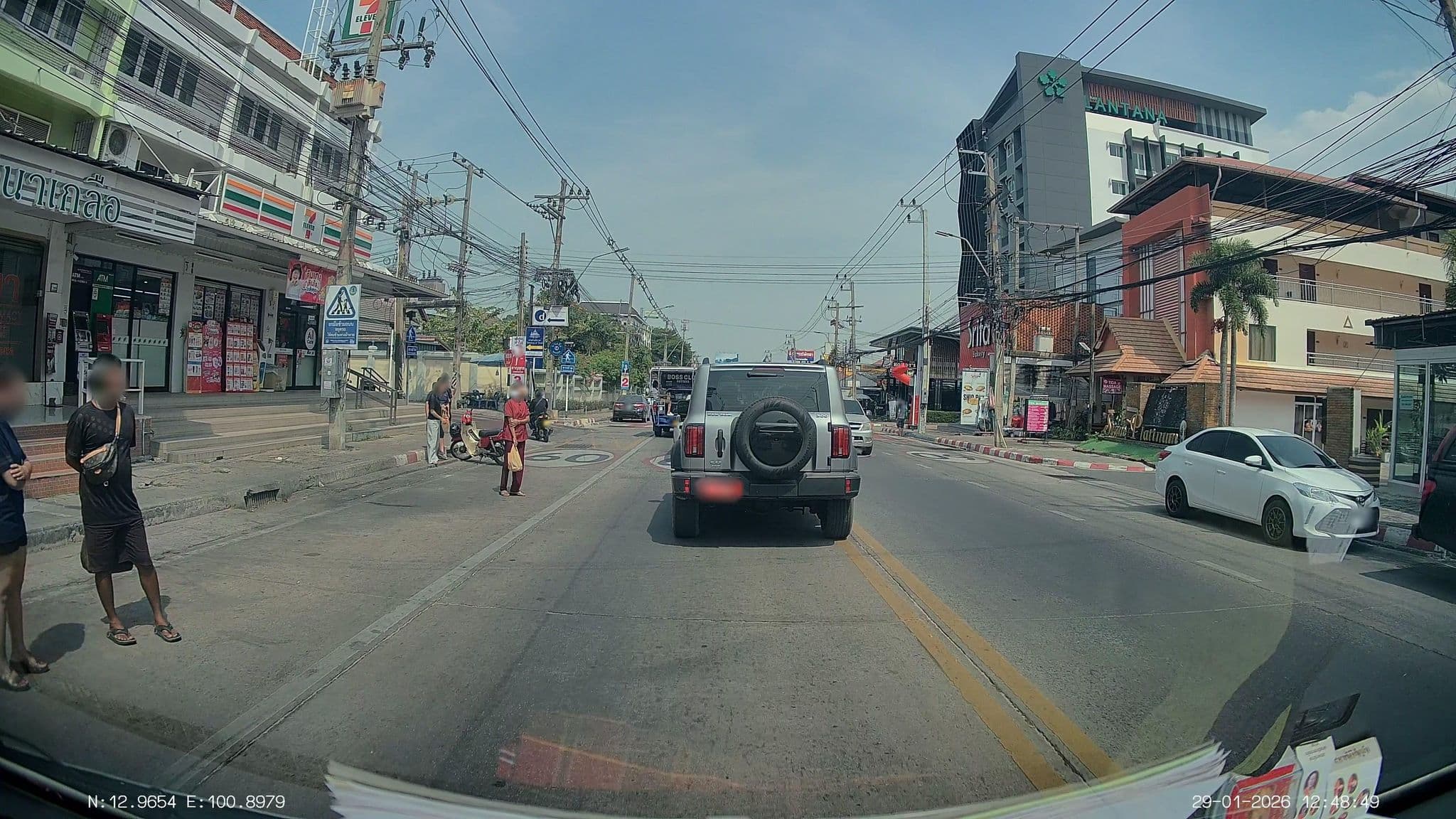 Street view near Siam Platinum, Pattaya
