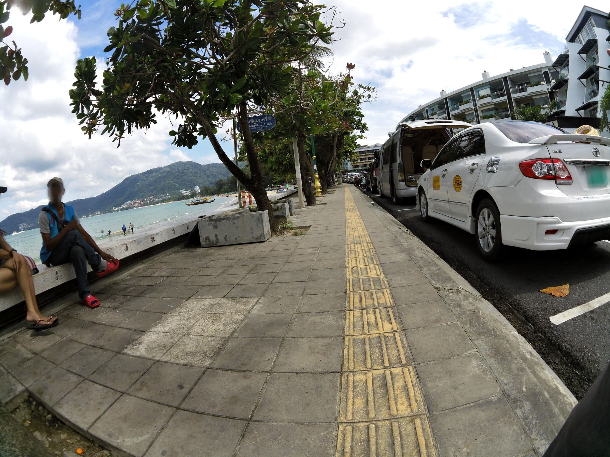 Street view near The Front Hotel, Patong