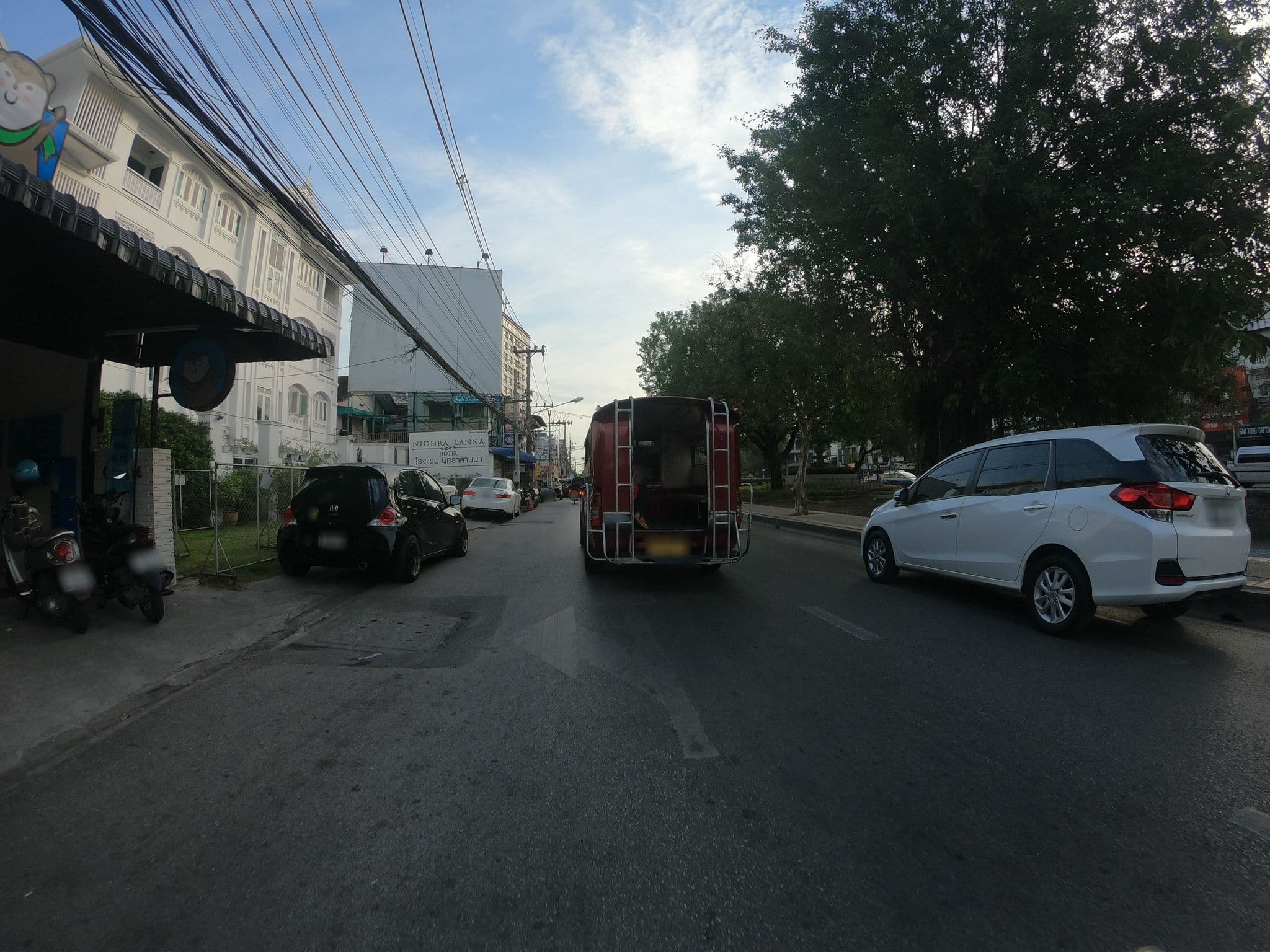 Street view near Sunday Backpacker, Chiang Mai