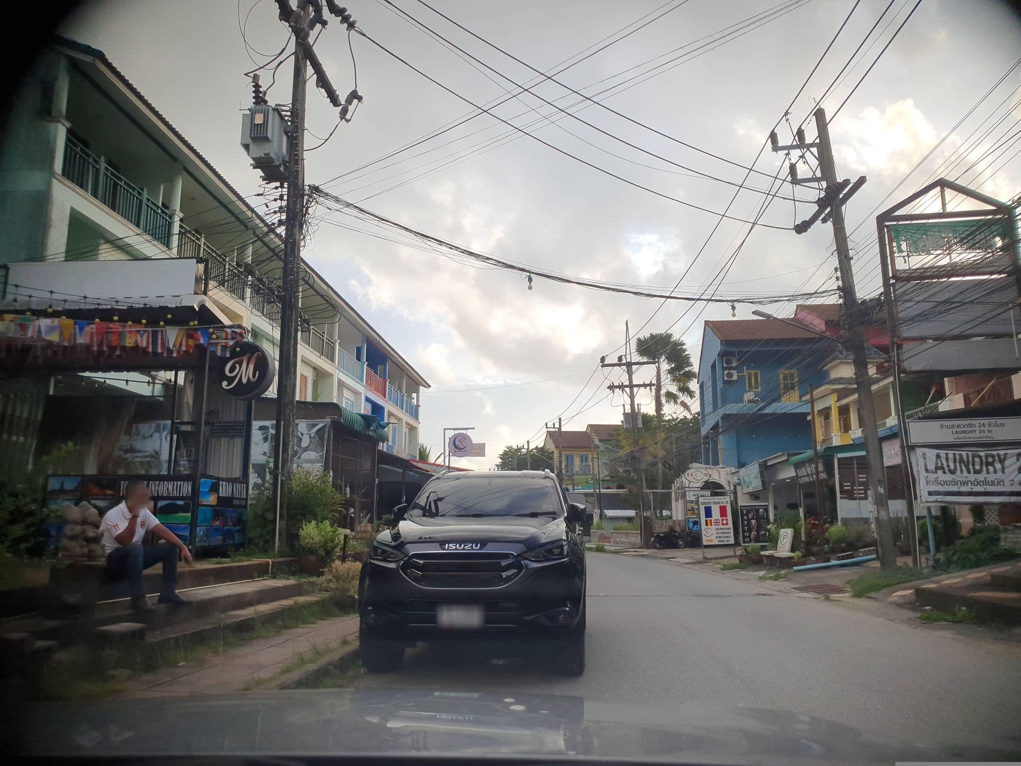 Street view near Parisia Guesthouse, Ban Khao Lak