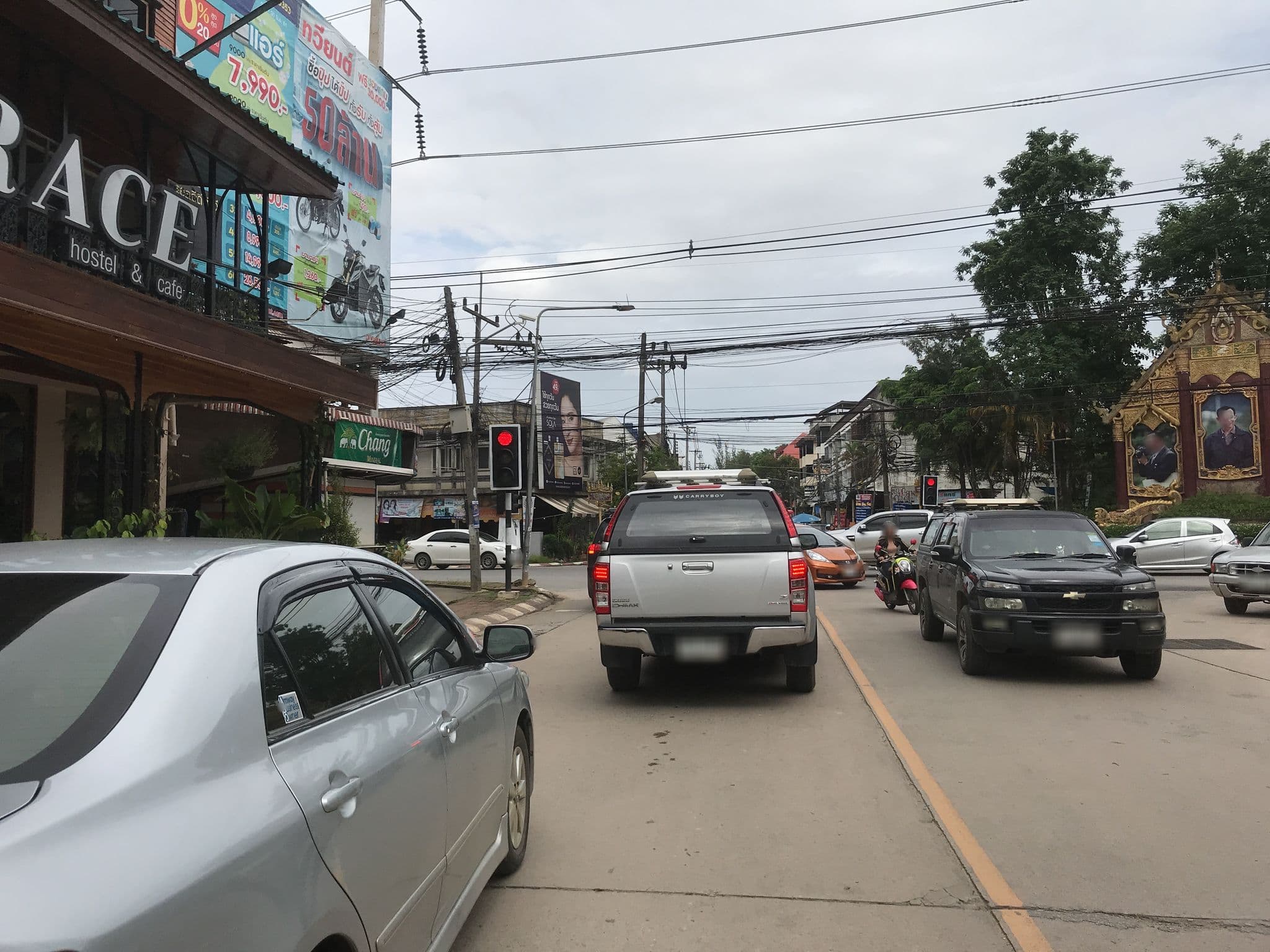 Street view near Grace Hostel & Cafe, Chiang Rai