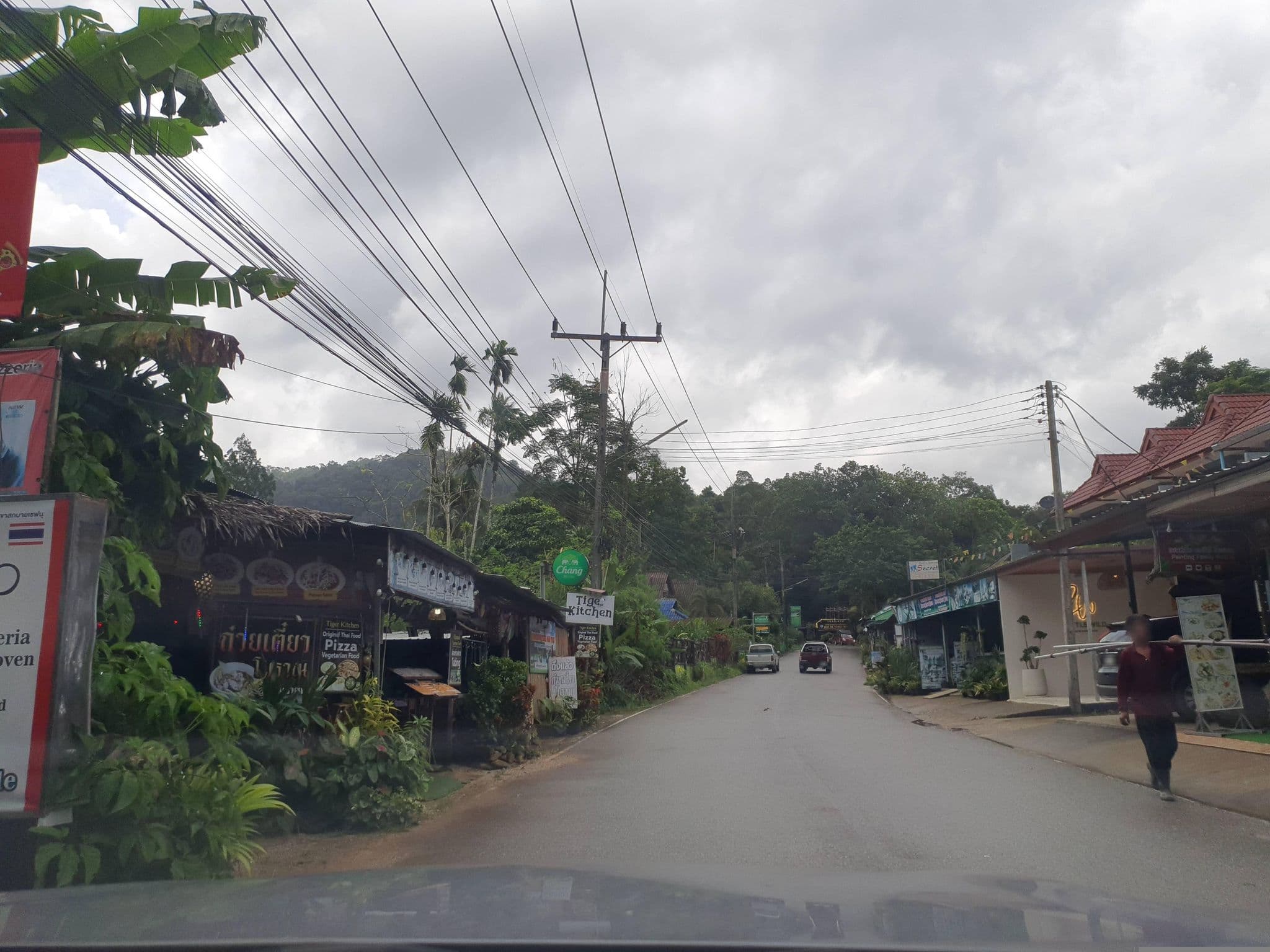 Street view near Sunshine Hostel, Takua Pa