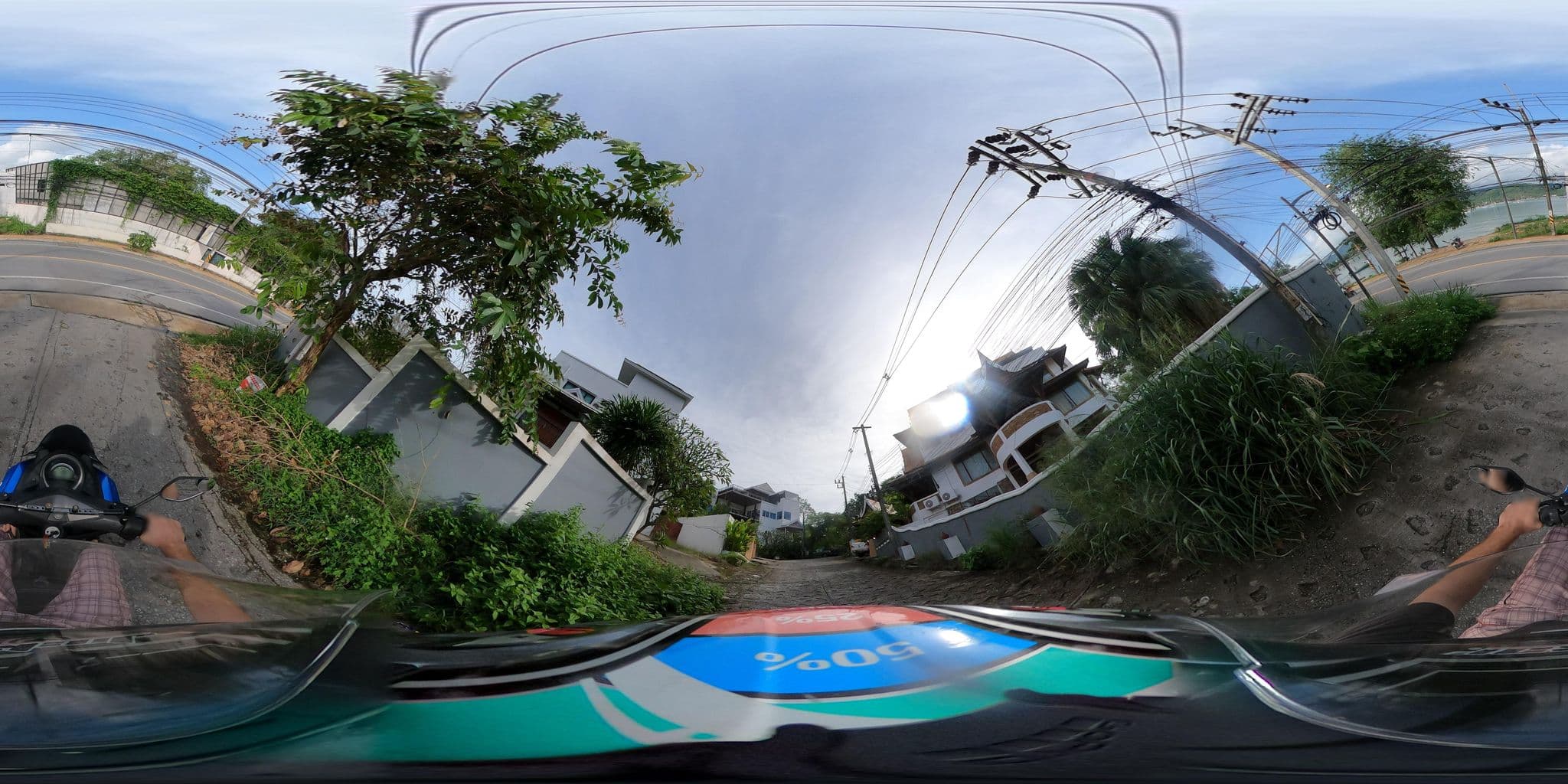 Street view near villa for sell in bangrak, Ko Samui