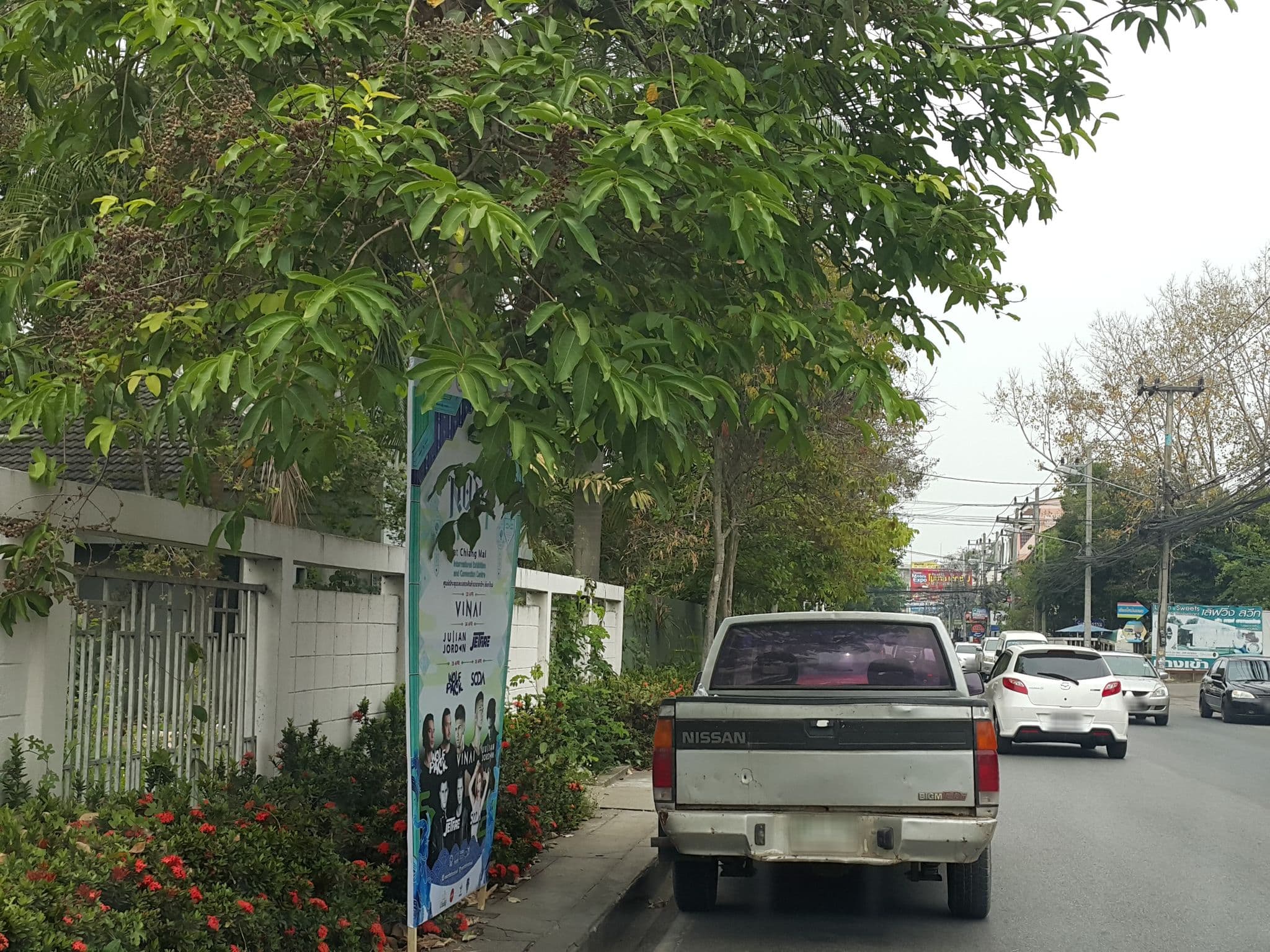 Street view near Habitat Hostel & Bistro, Chiang Mai