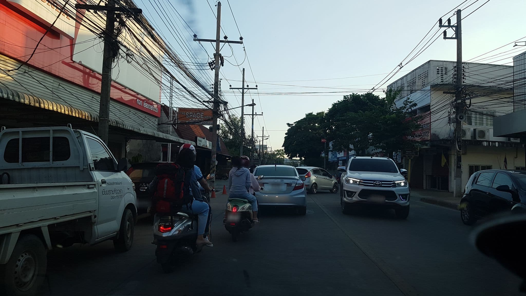 Street view near Happynest, Chiang Rai