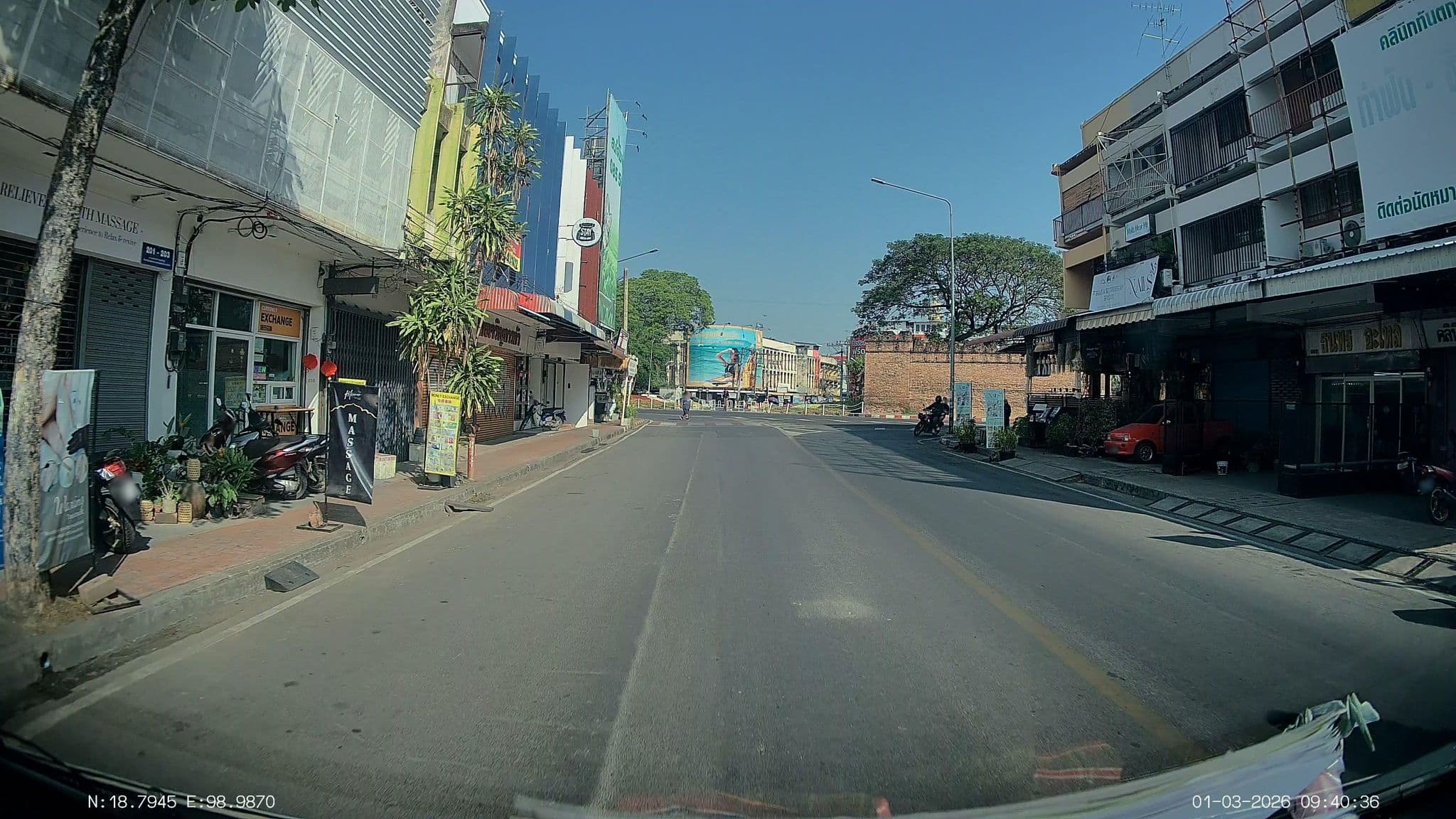 Street view near Chang Phuak Guesthouse, Chiang Mai