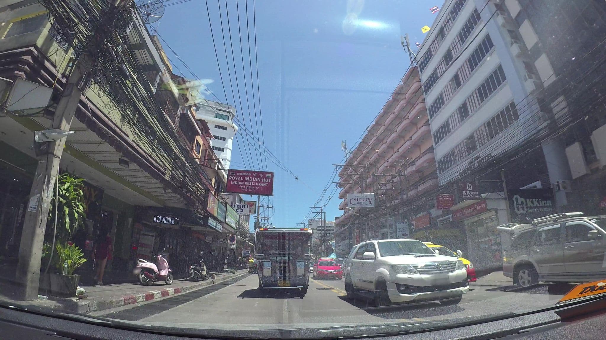 Street view near Cherry Hotel, Pattaya