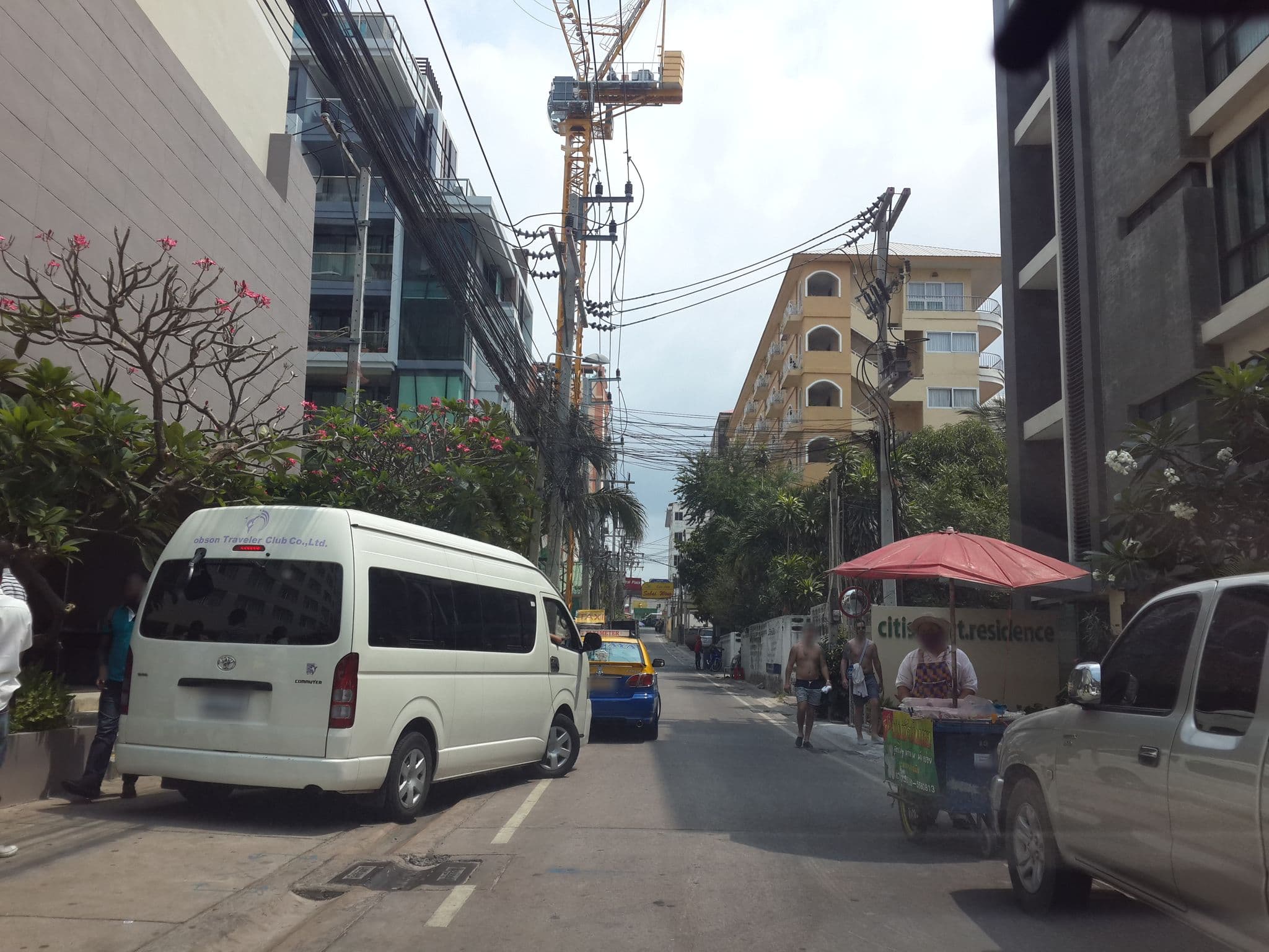 Street view near Crown Pattaya Beach Hotel, Pattaya