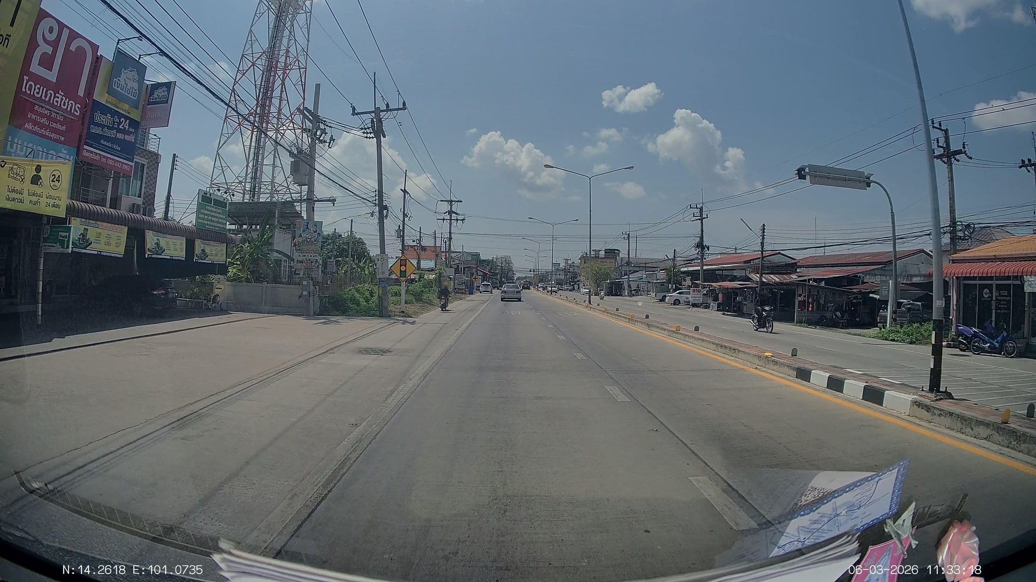 Street view near Ban Na Place Hotel, Nakhon Nayok — © ThailandCambodia (CC BY-SA · Mapillary)