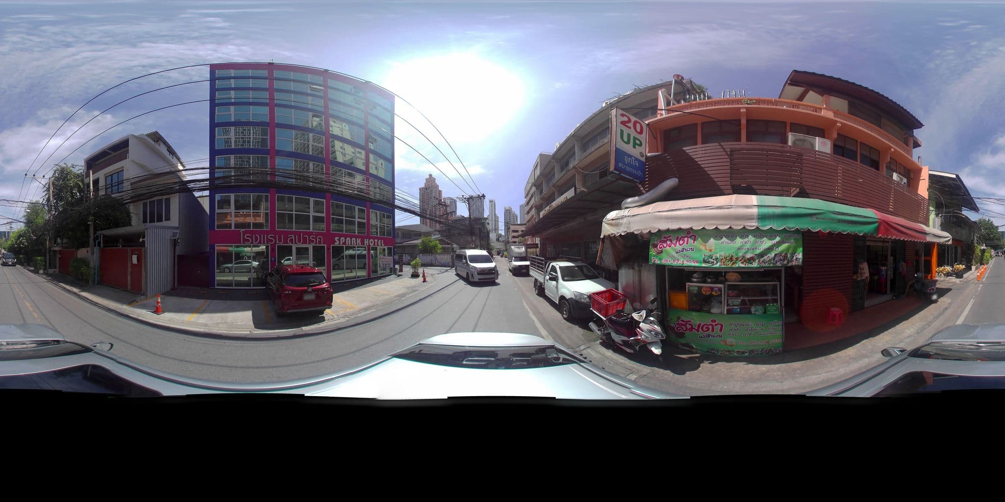 Street view near Spark Hotel, Watthana