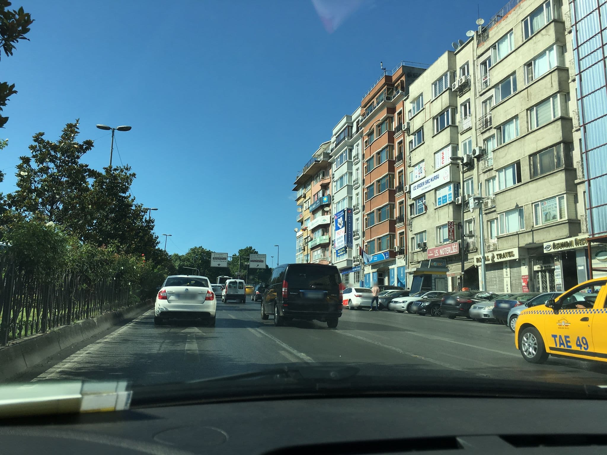 Street view near Bulvar Palas Hotel, Istanbul — © myusufuyan (CC BY-SA · Mapillary)