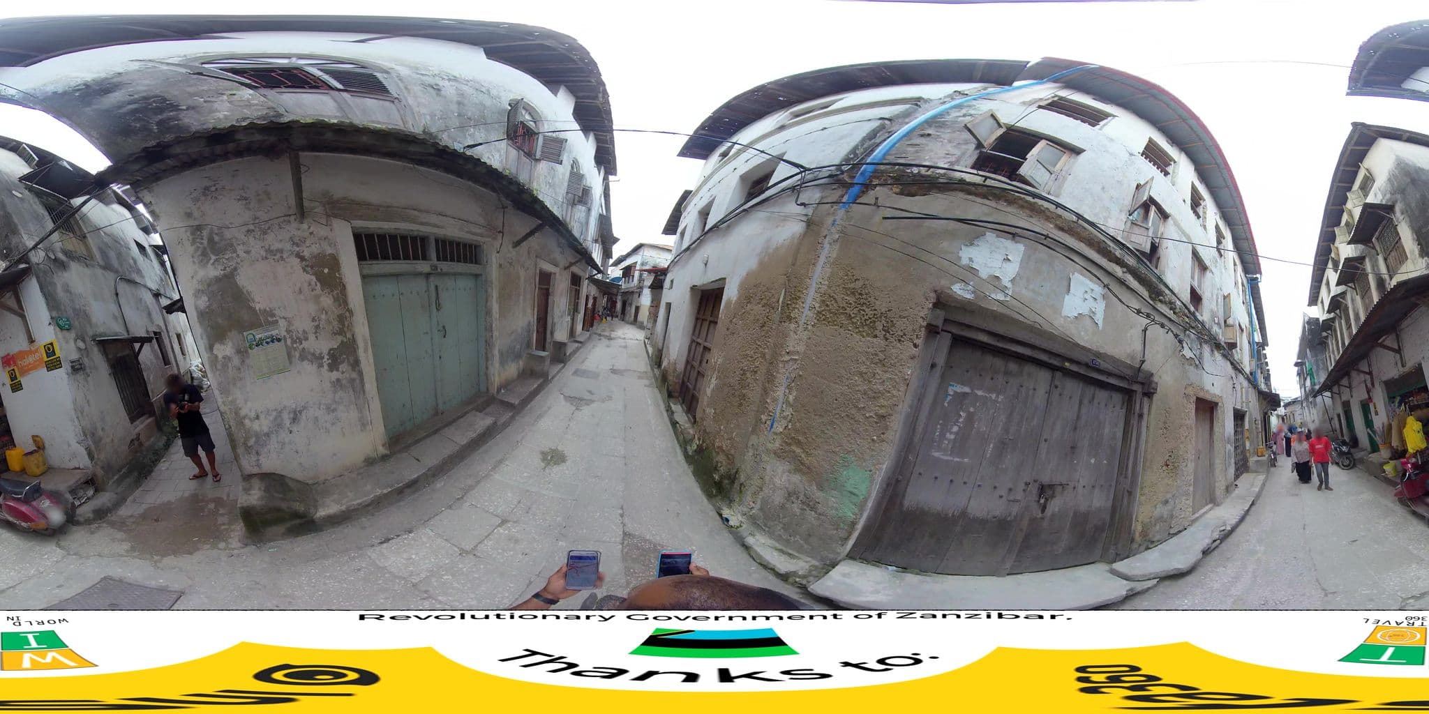 Street view near Jambo, Zanzibar — © federicodebetto (CC BY-SA · Mapillary)