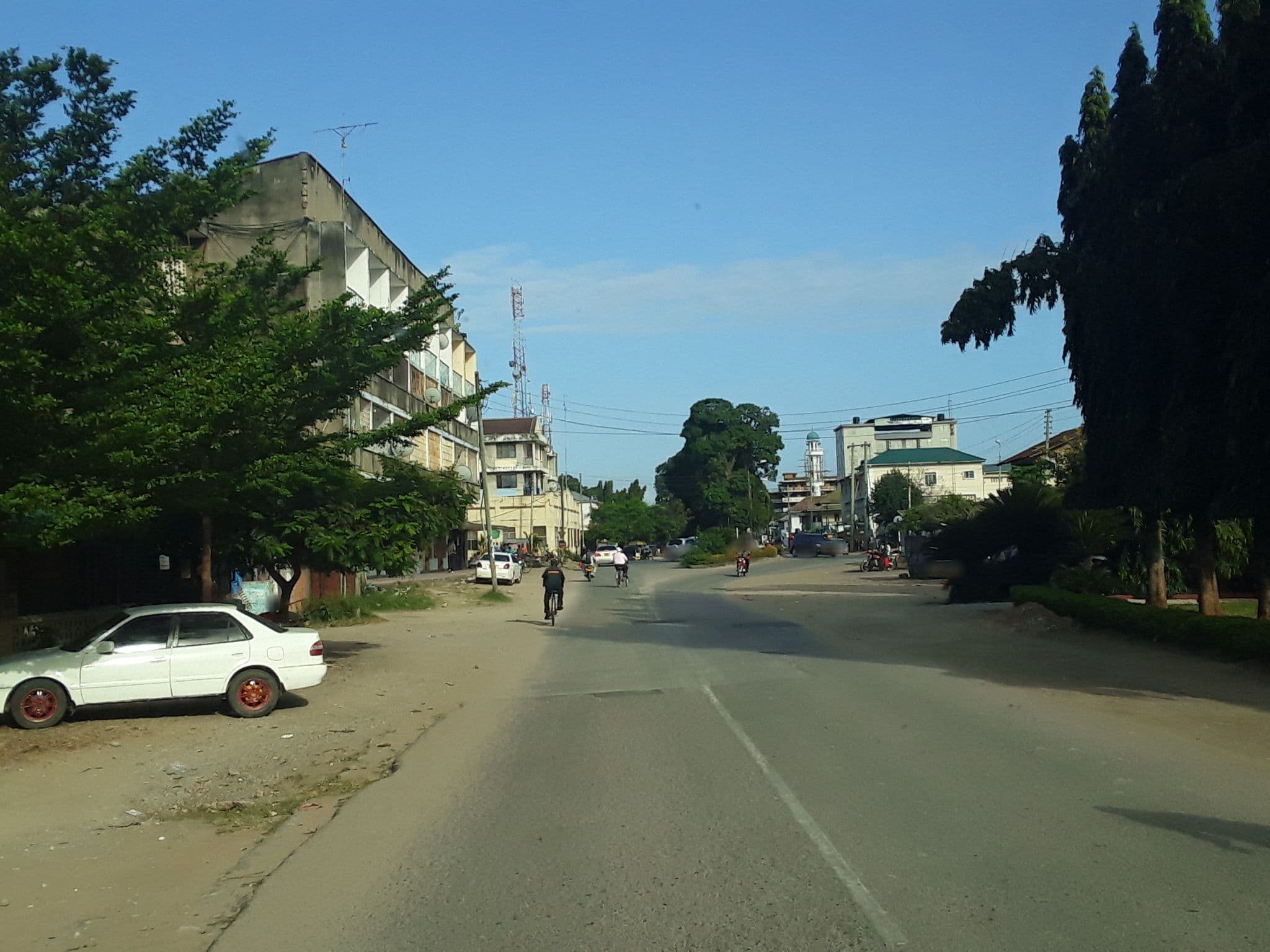 Street view near Splendid View Hotel, Tanga