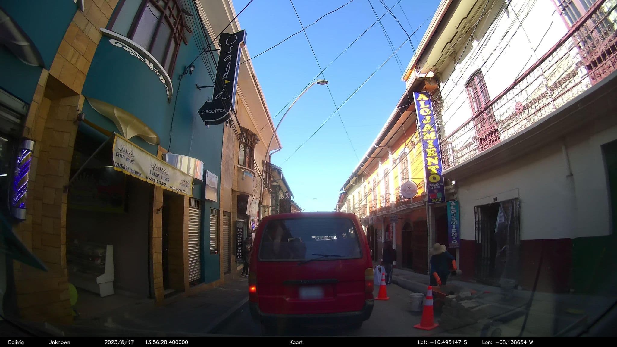 Street view near Hostal Alsigal, La Paz