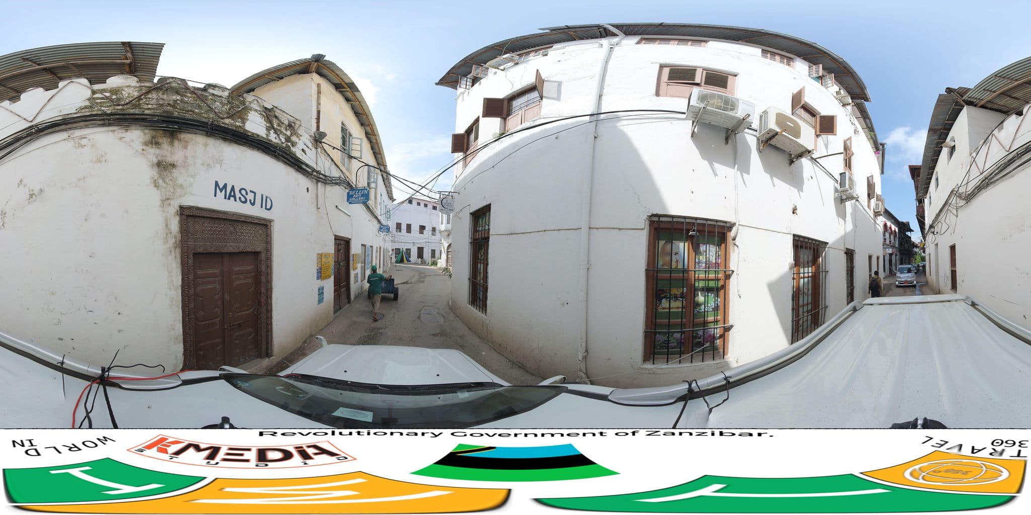 Street view near Dhow Palace Hotel, Zanzibar — © federicodebetto (CC BY-SA · Mapillary)