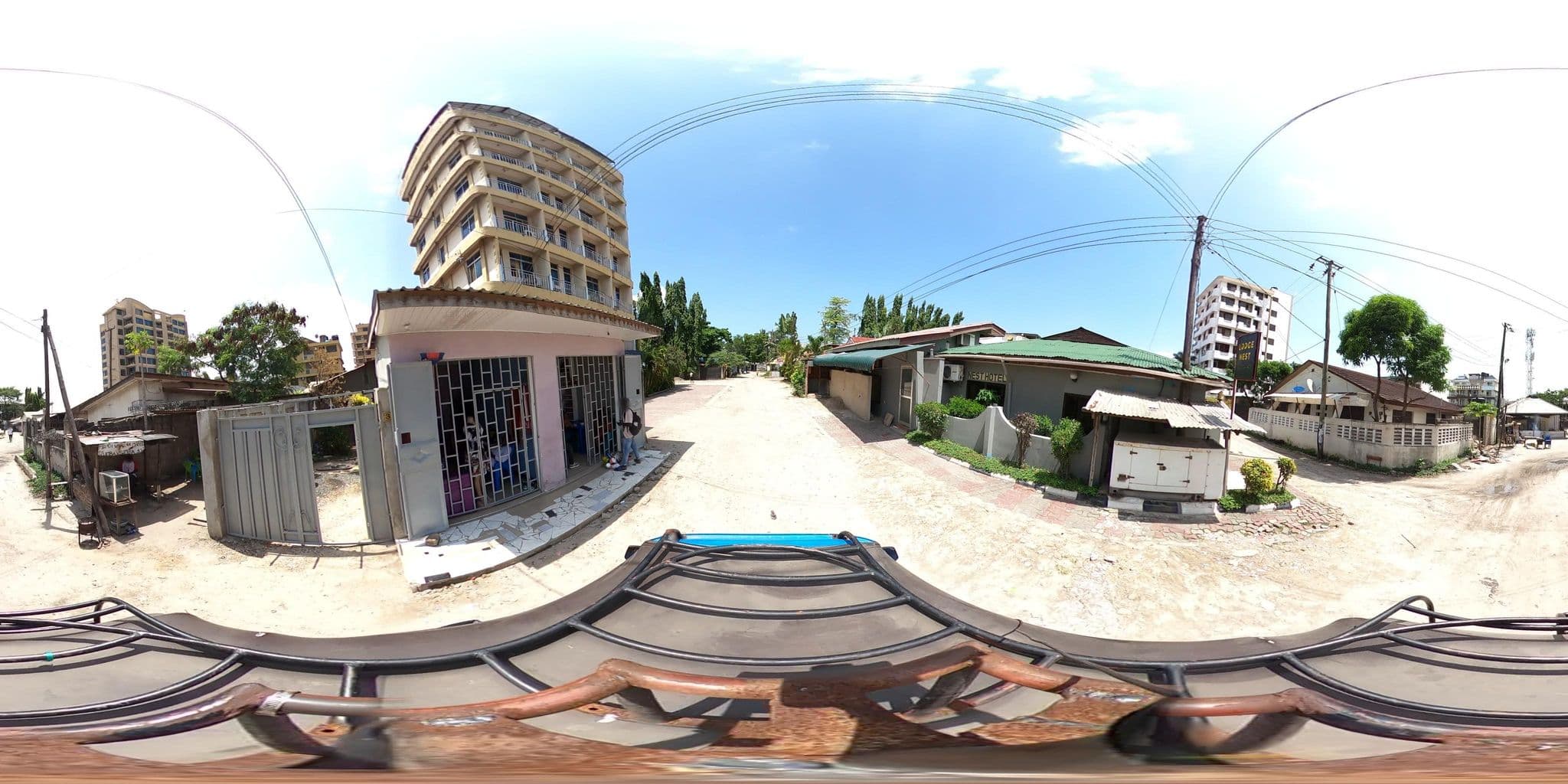 Street view near Sharon Hotel, Magomeni
