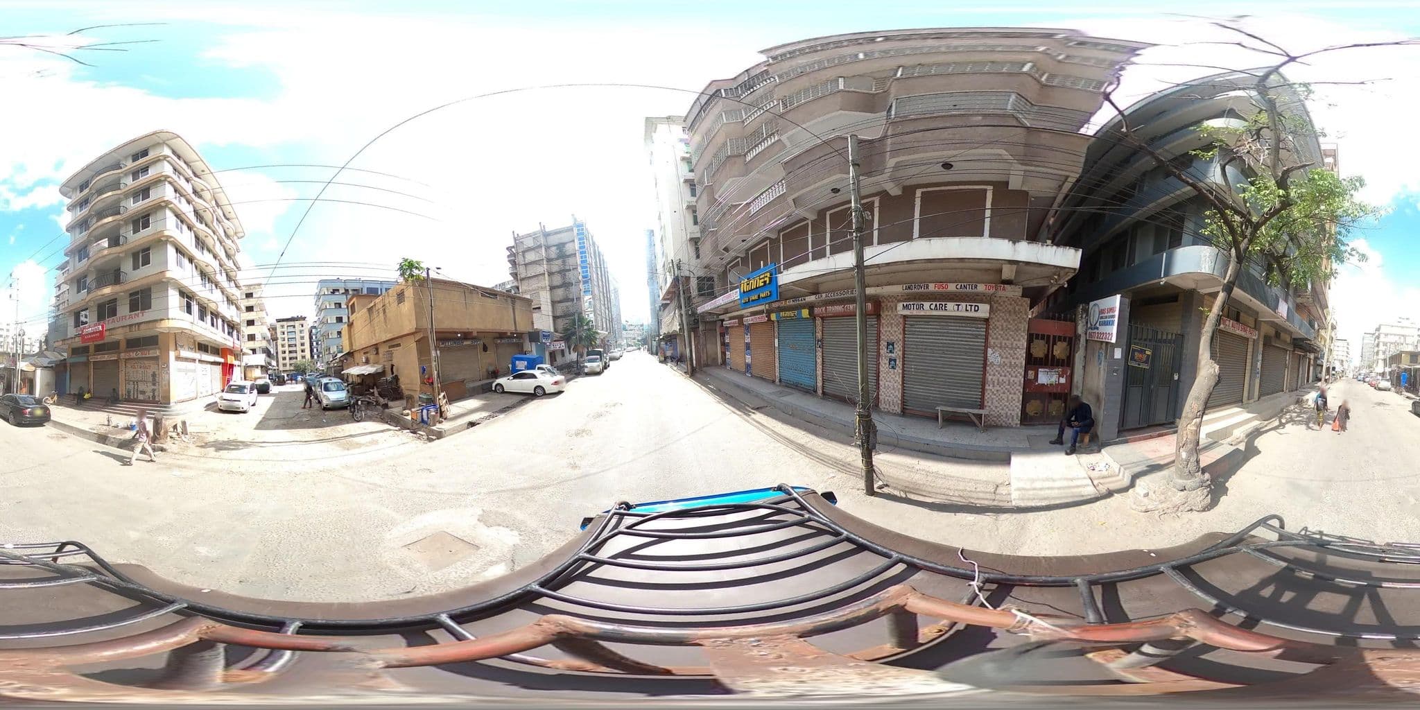 Street view near Flex 11 hotel, Dar es Salaam