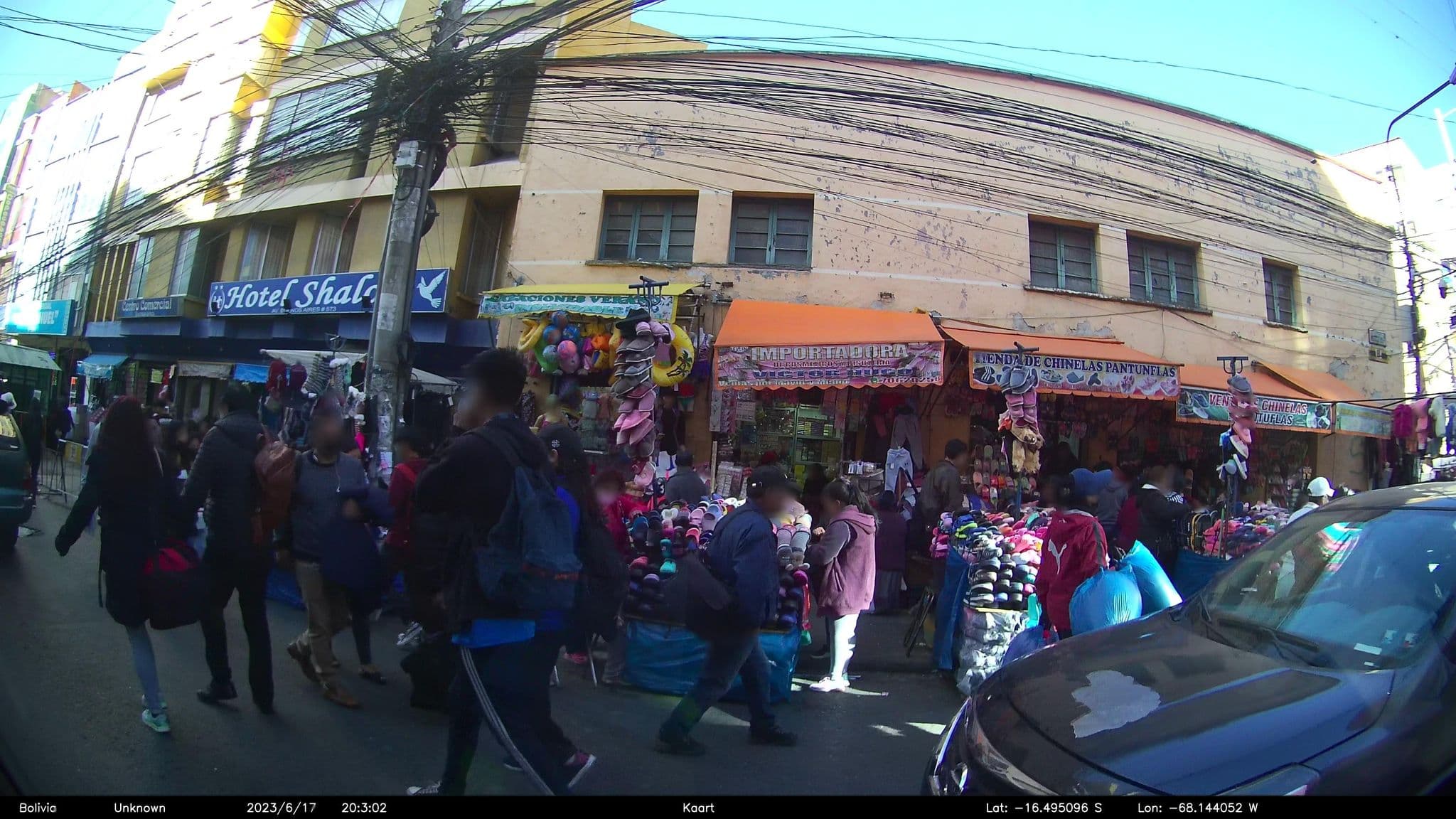 Street view near Hotel Shalom, La Paz