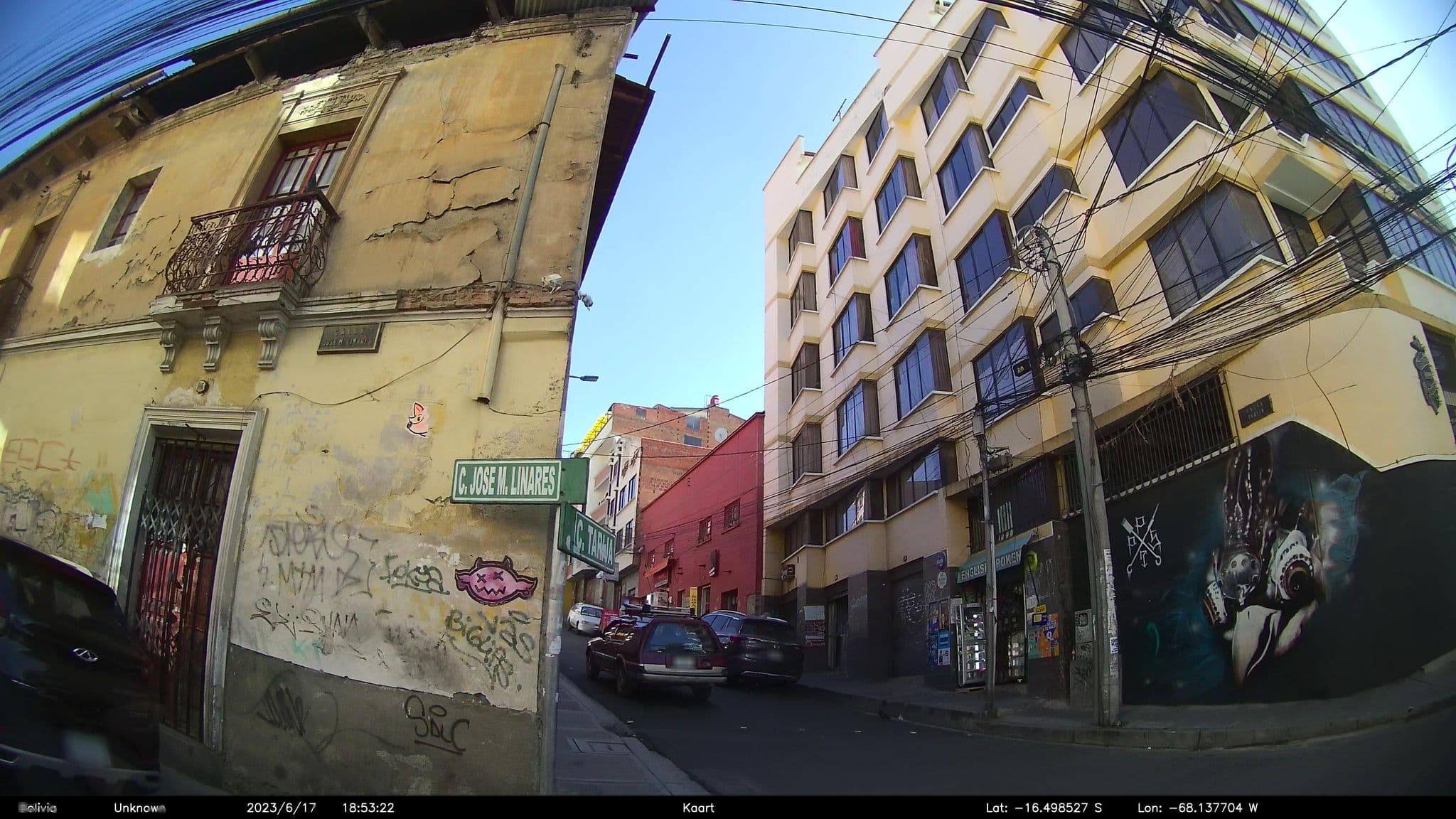 Street view near Hostal Arcabubero, La Paz