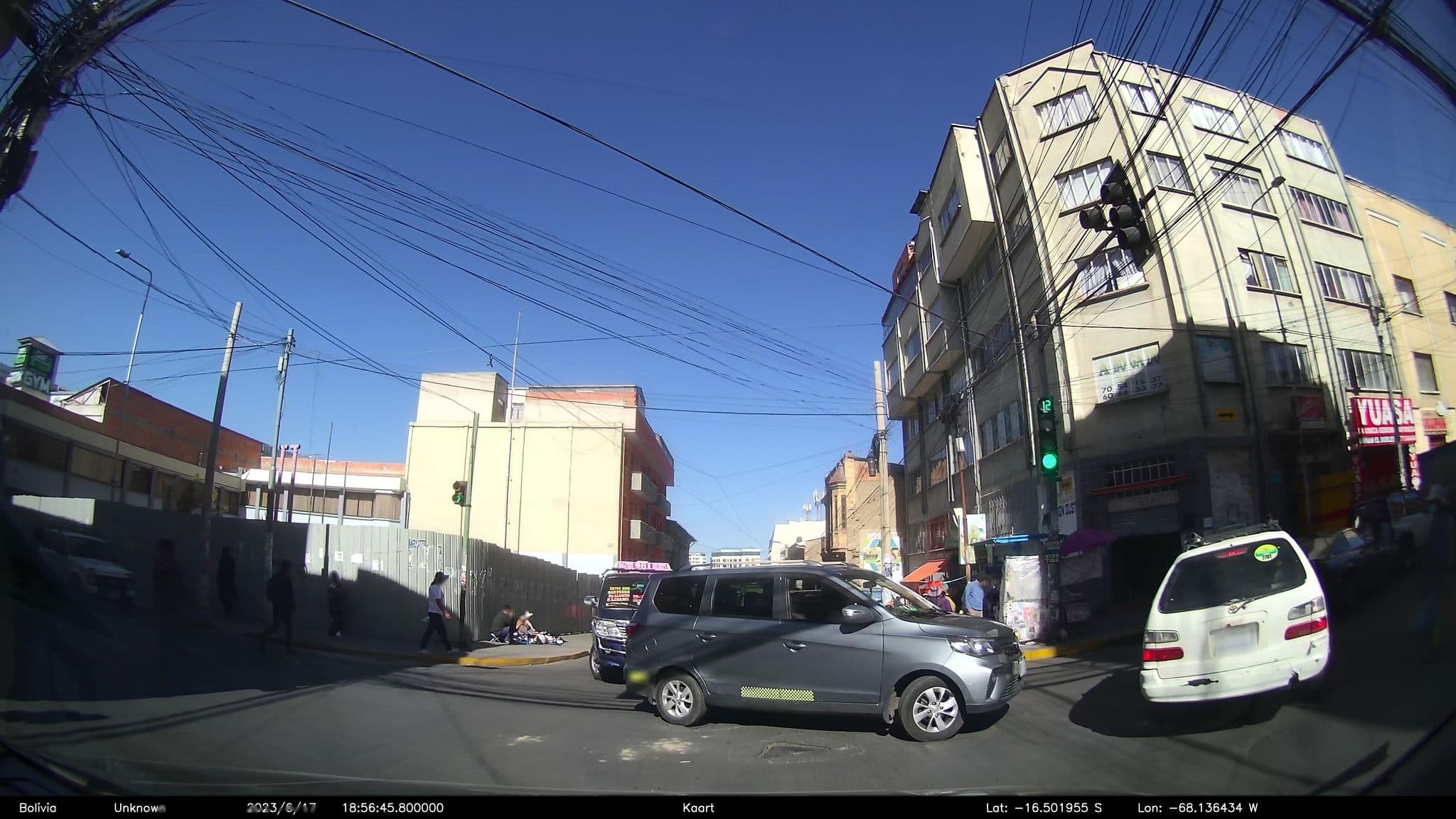 Street view near Hostal Astoria, La Paz