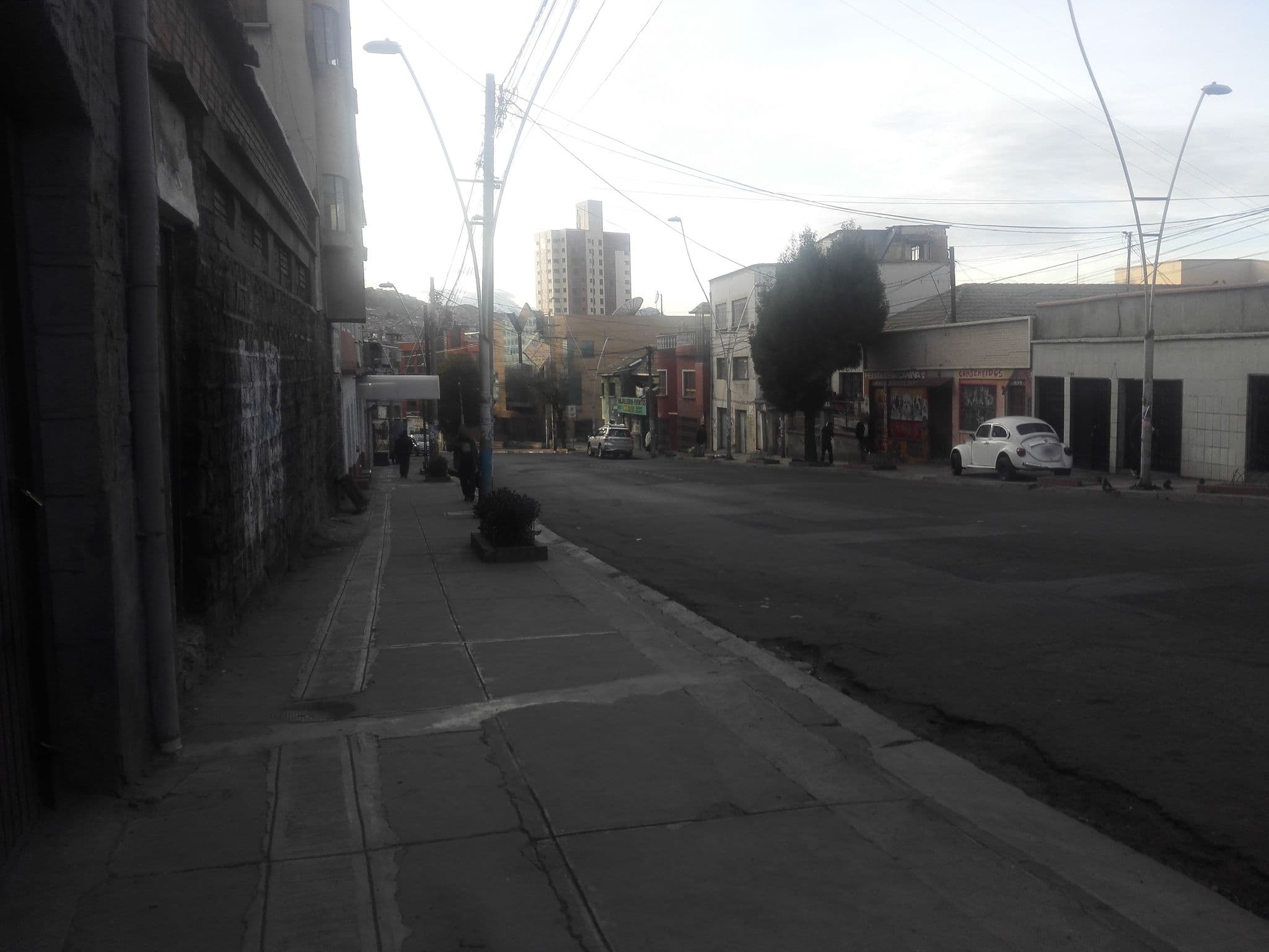 Street view near Hostal Topaz, La Paz