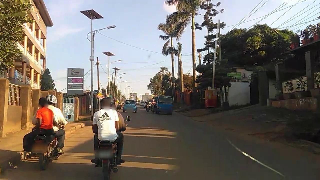 Street view near New Victorian Guest House, Kampala