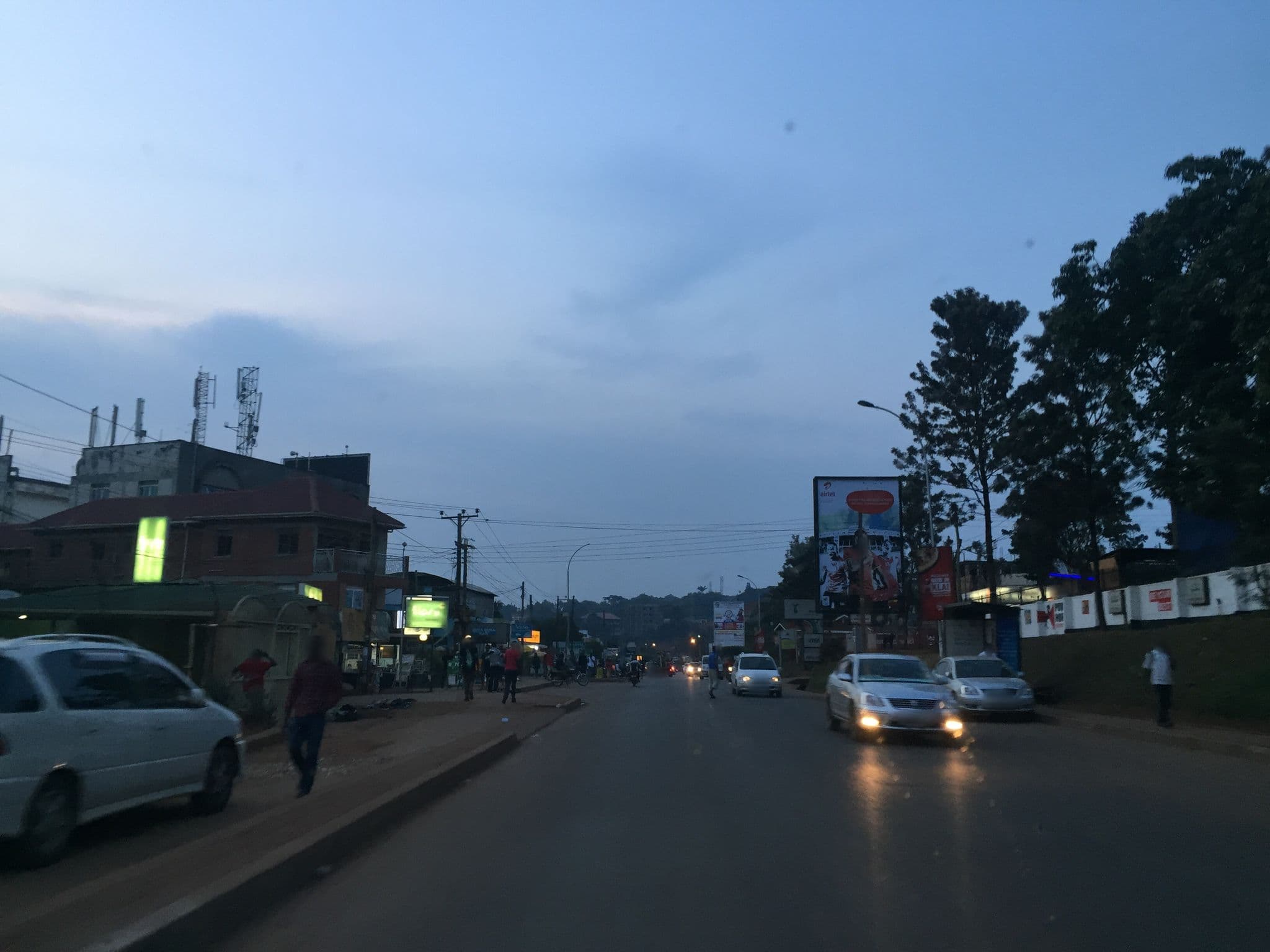 Street view near KIU Hostel, Kampala