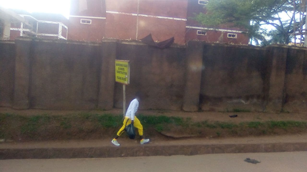Street view near Effort Guest House, Kampala