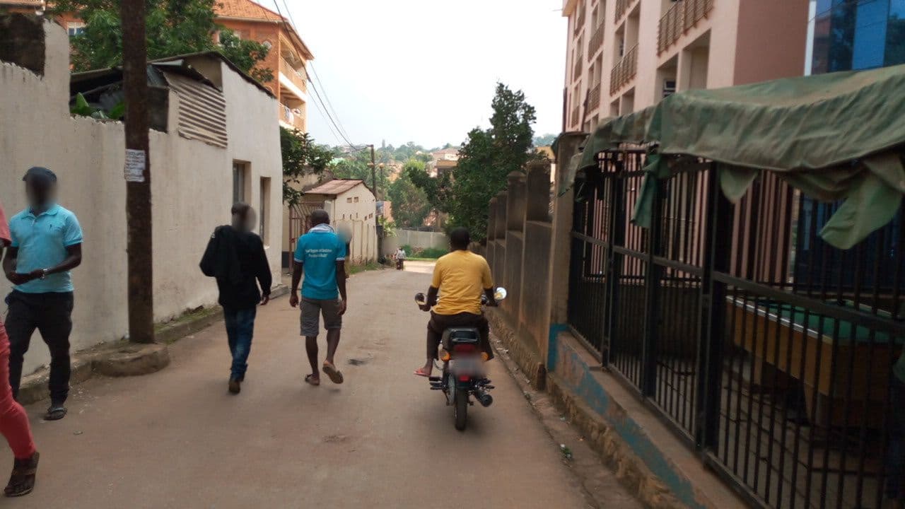 Street view near Pearl View Hostel, Kampala