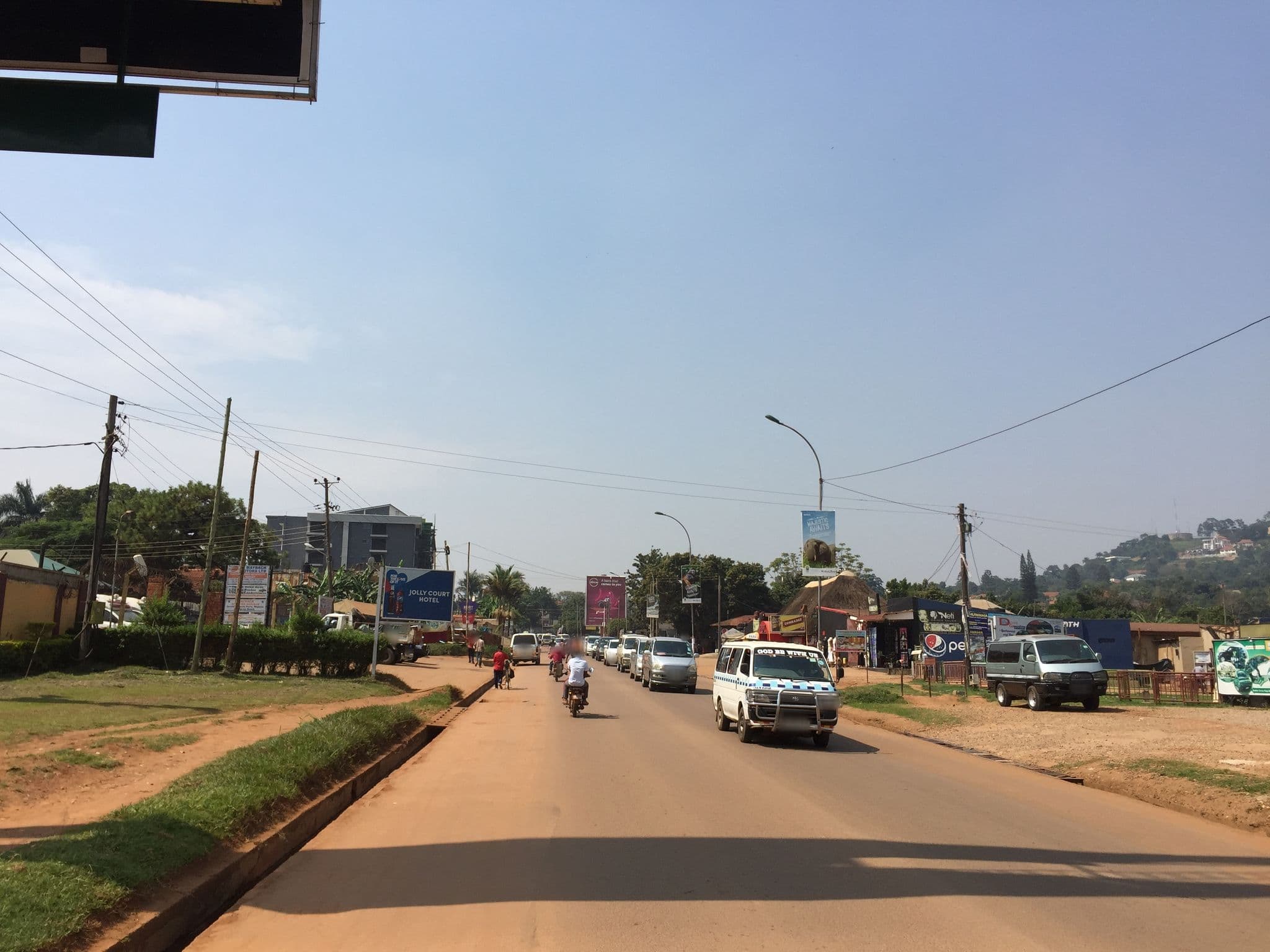 Street view near Hotel Mantras, Kampala