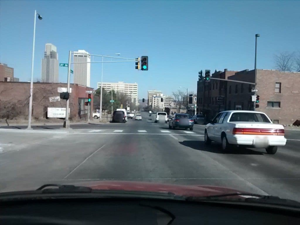 Street view near Kellog Hotel, Omaha — © midnightcomm (CC BY-SA · Mapillary)