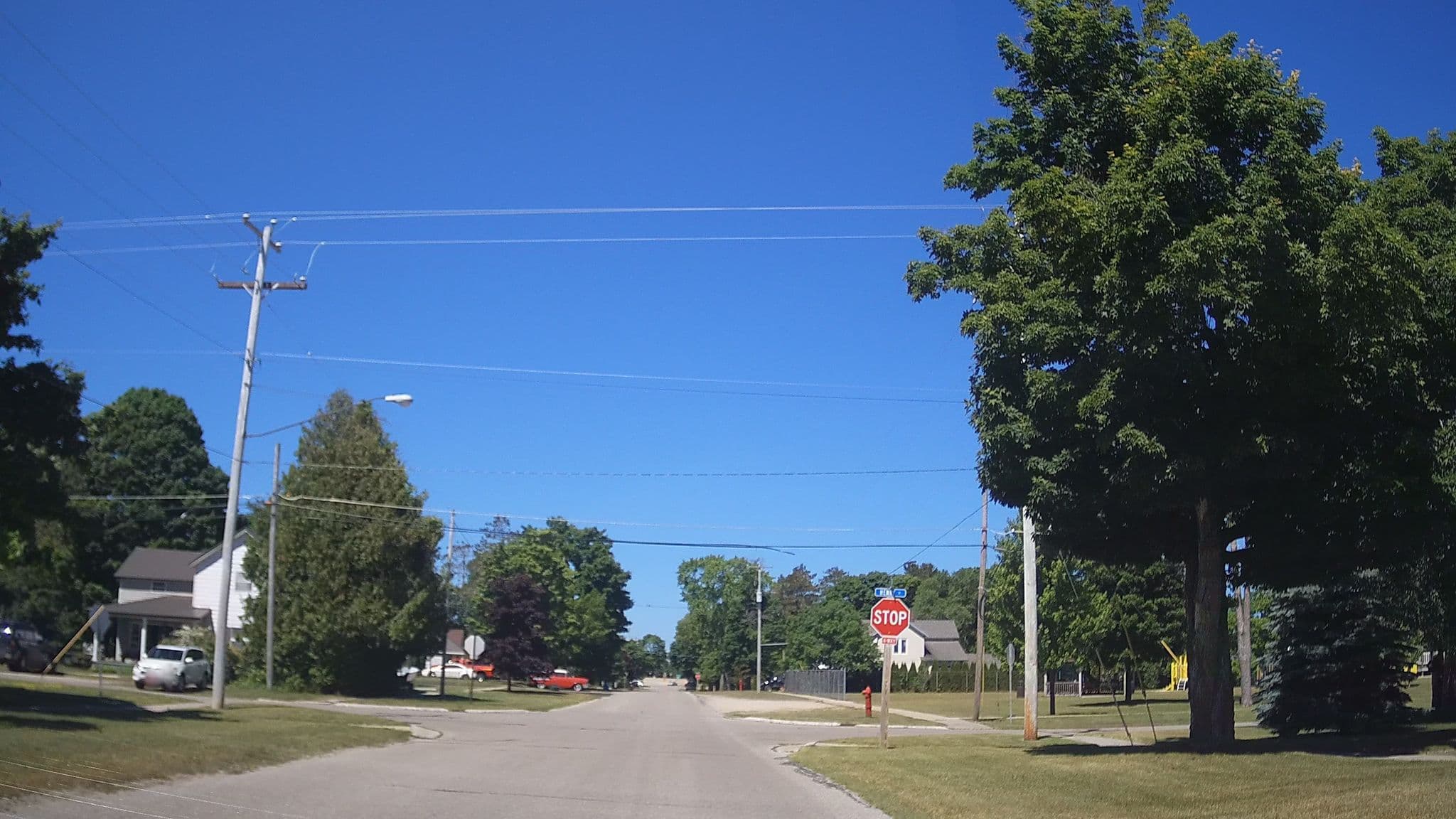 Street view near Lamplighter Motel, Saint Ignace