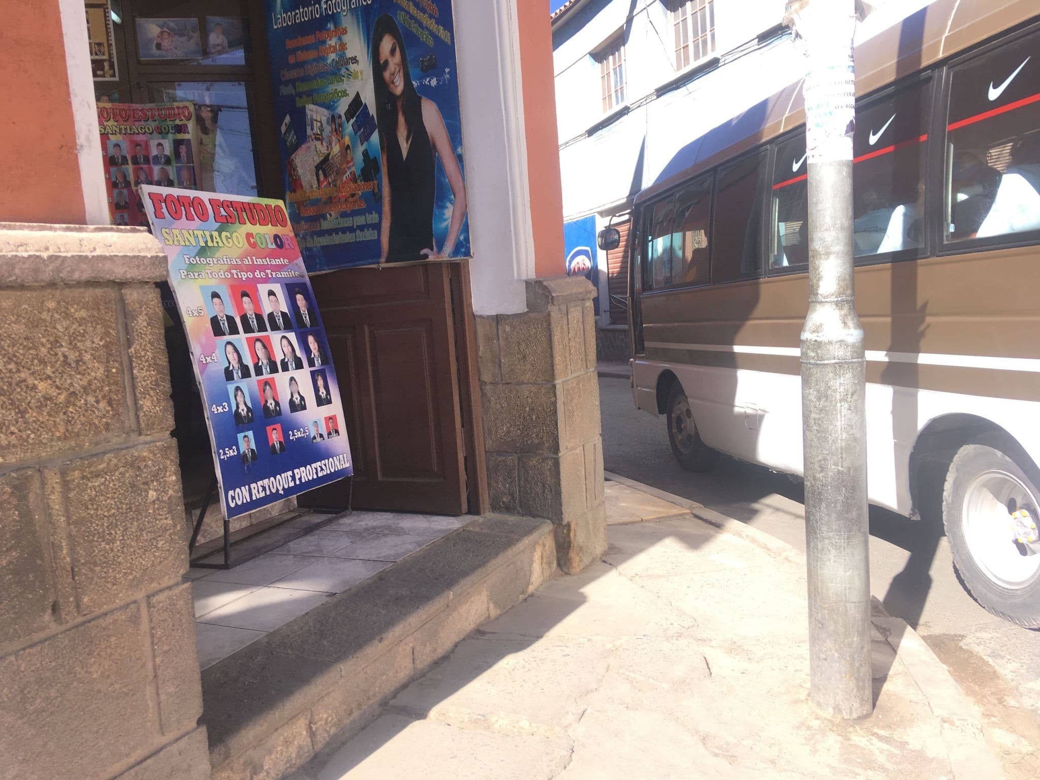 Street view near Hostal Los Faroles, Potosí — © katiachoquehuanca (CC BY-SA · Mapillary)