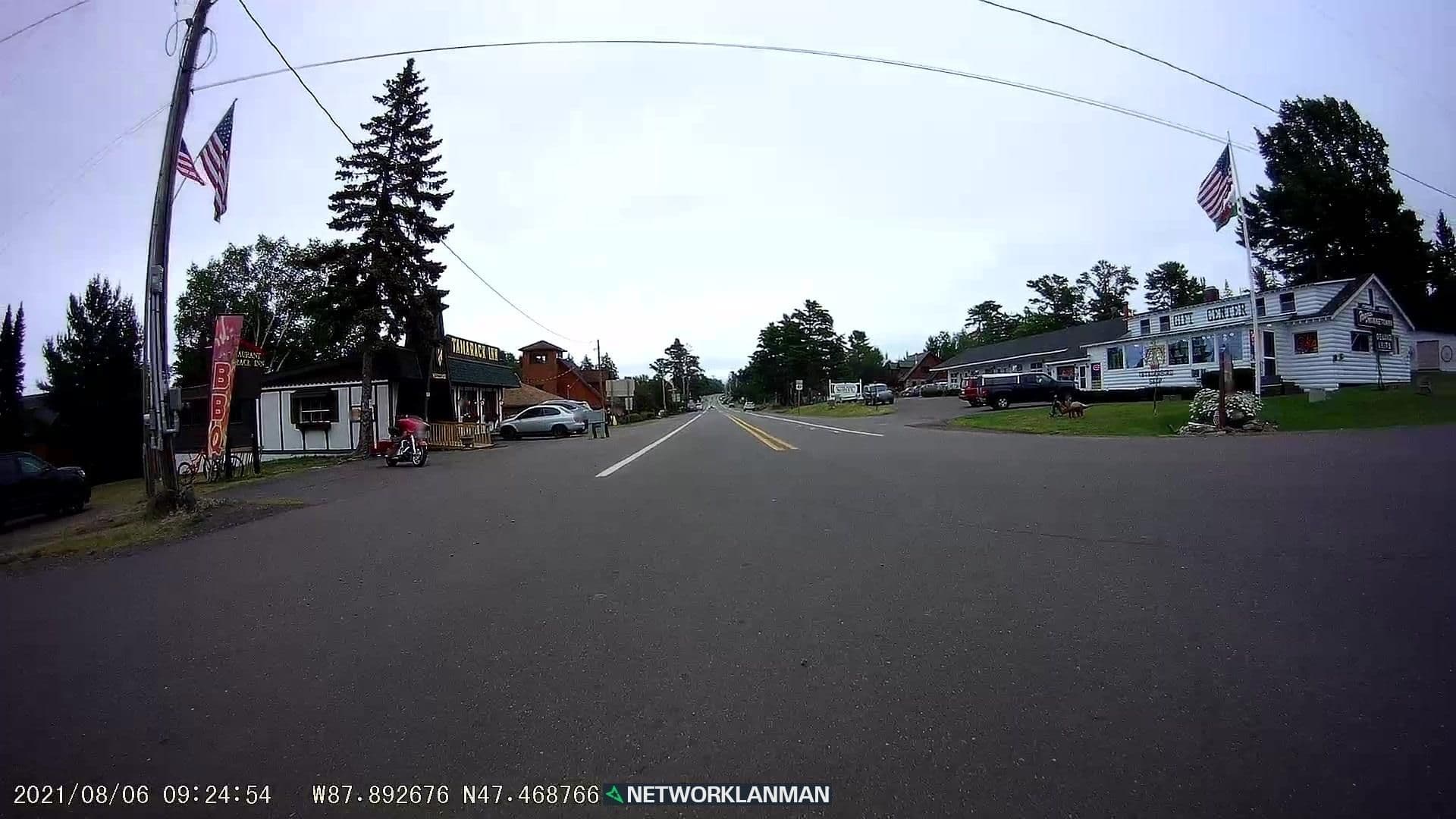 Street view near Minnetonka's Astor House Motel, Laurium — © networklanman (CC BY-SA · Mapillary)