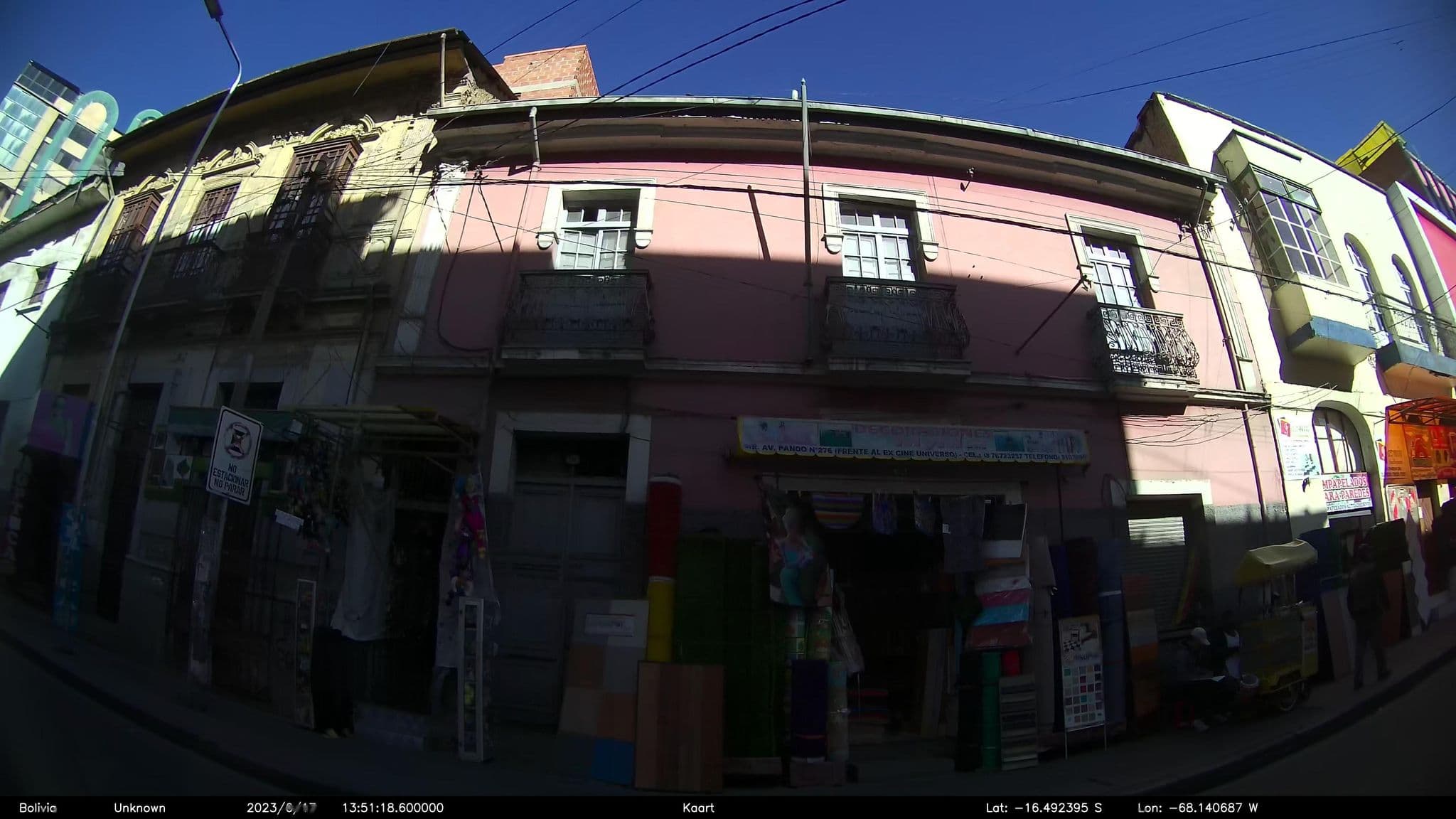 Street view near Hotel Pando, La Paz