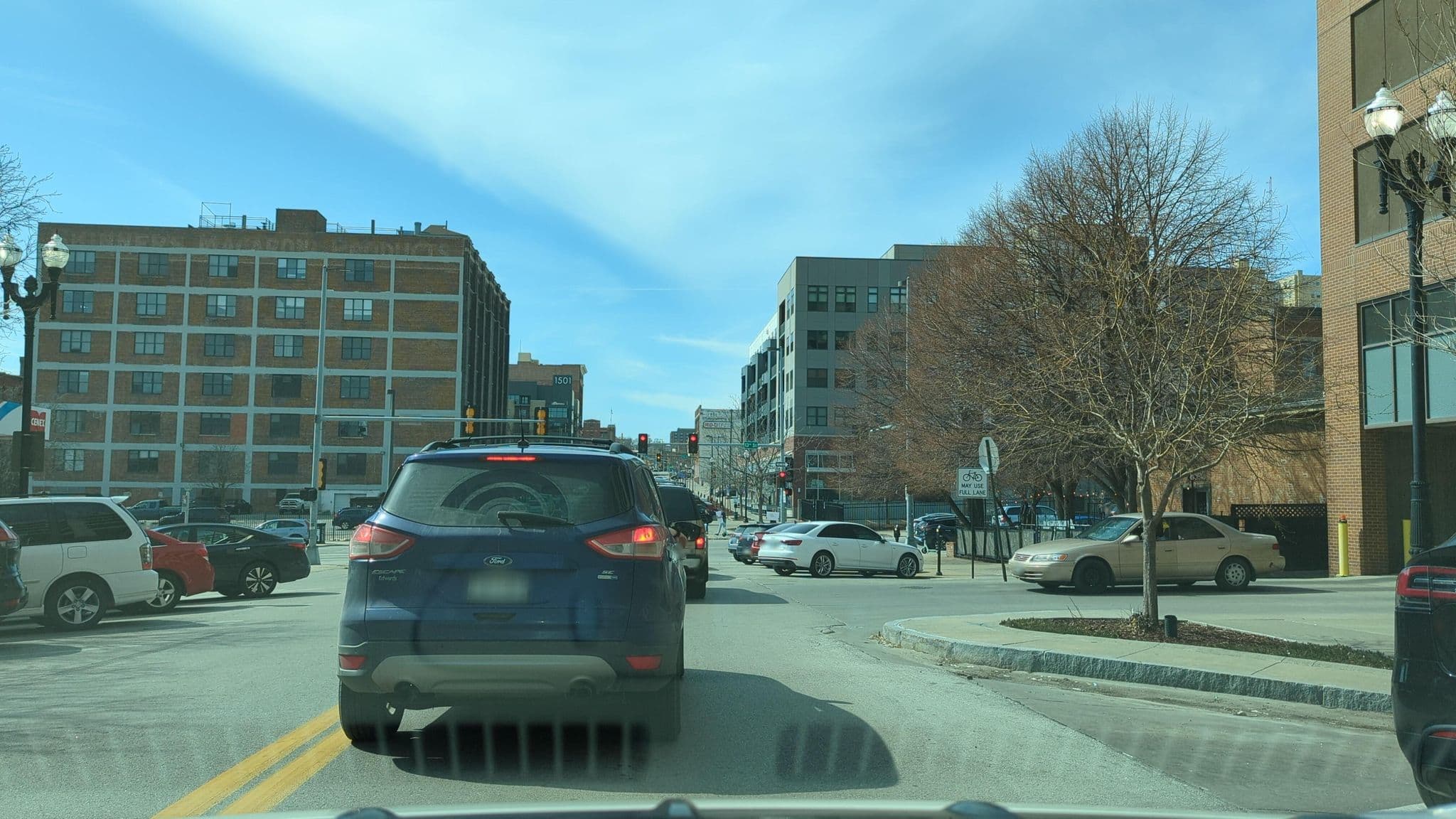 Street view near Hyatt Place, Omaha — © midnightcomm (CC BY-SA · Mapillary)