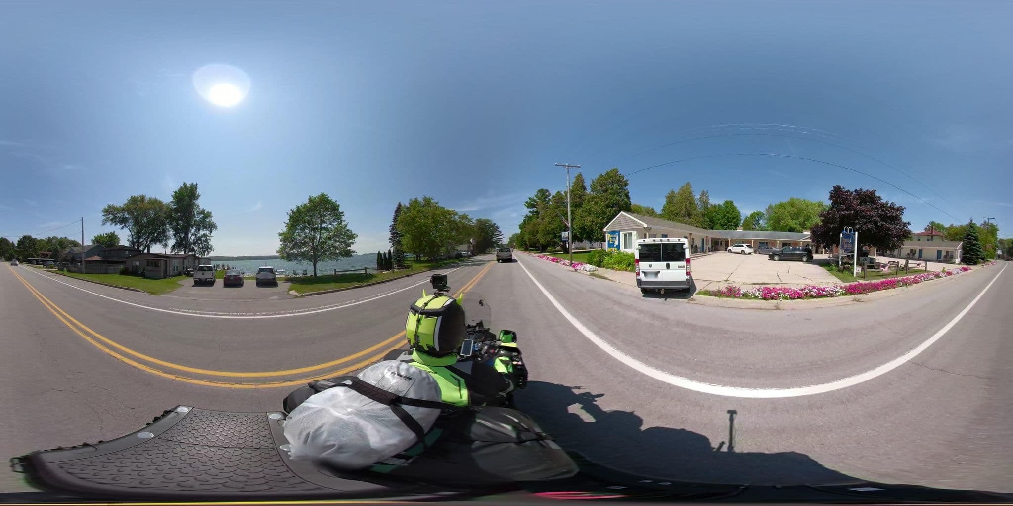Street view near Portage Lake Motel, Manistee — © networklanman (CC BY-SA · Mapillary)